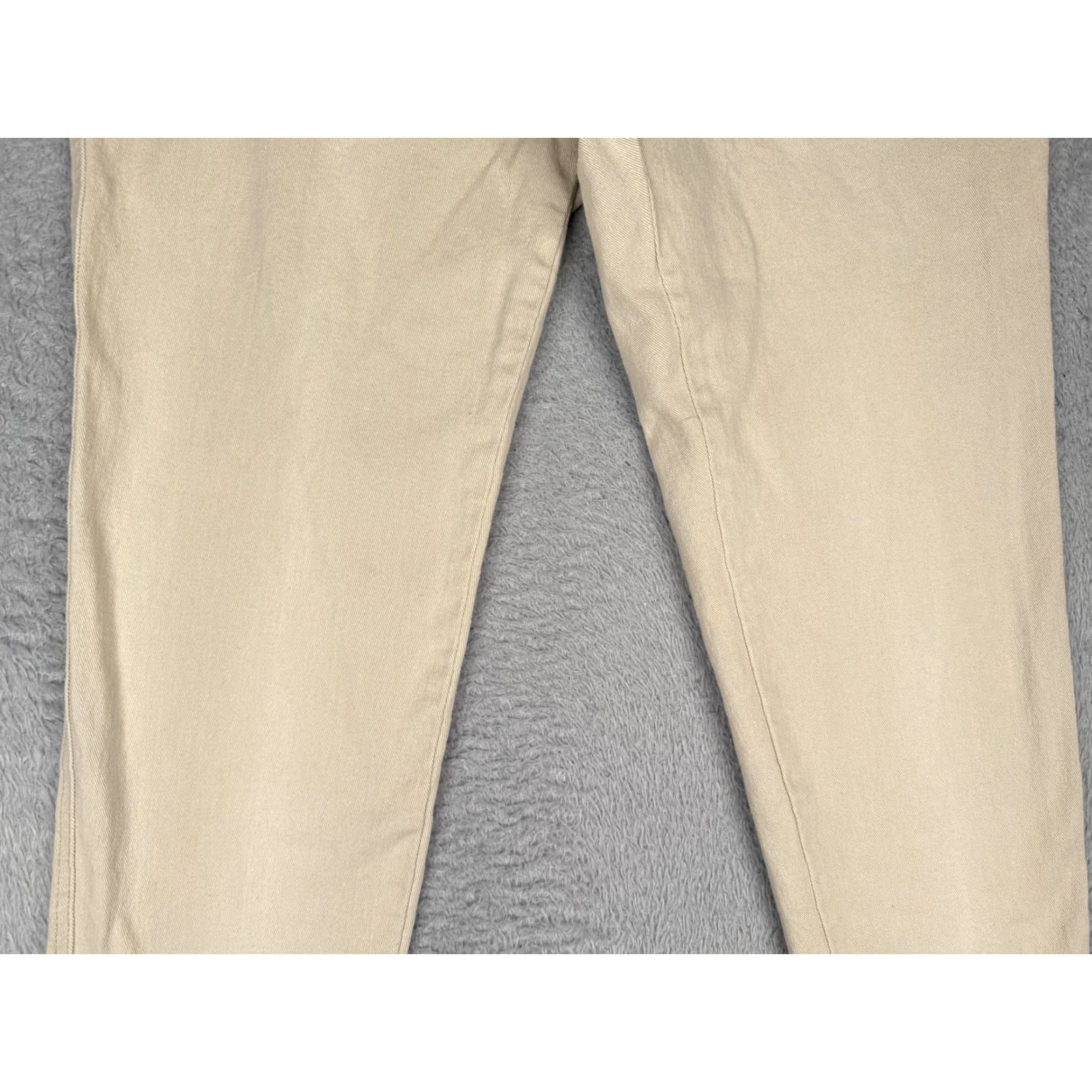 Bill Blass Bill Blass Jeans Women 12 Beige Khaki Stretch Denim High Rise Straight Leg 31x28 Size 34" / US 12 / IT 48 - 3 Thumbnail