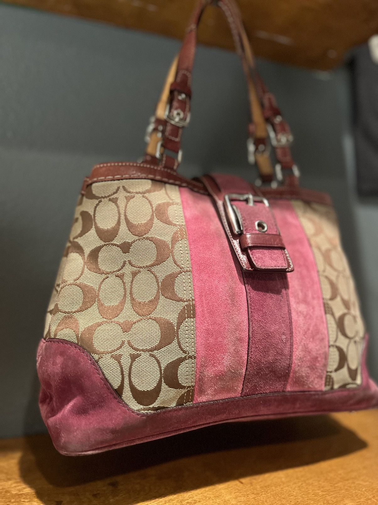 Coach Coach Womens F04Q-7056 Purple Pink Brown Size ONE SIZE - 8 Thumbnail