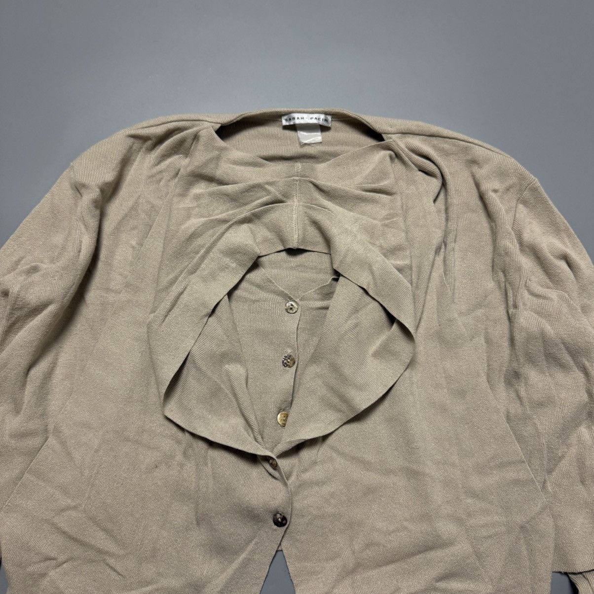 Sarah Pacini Avant Garde Asymmetrical Blouse Sarah Pacini Size S / US 4 / IT 40 - 4 Thumbnail