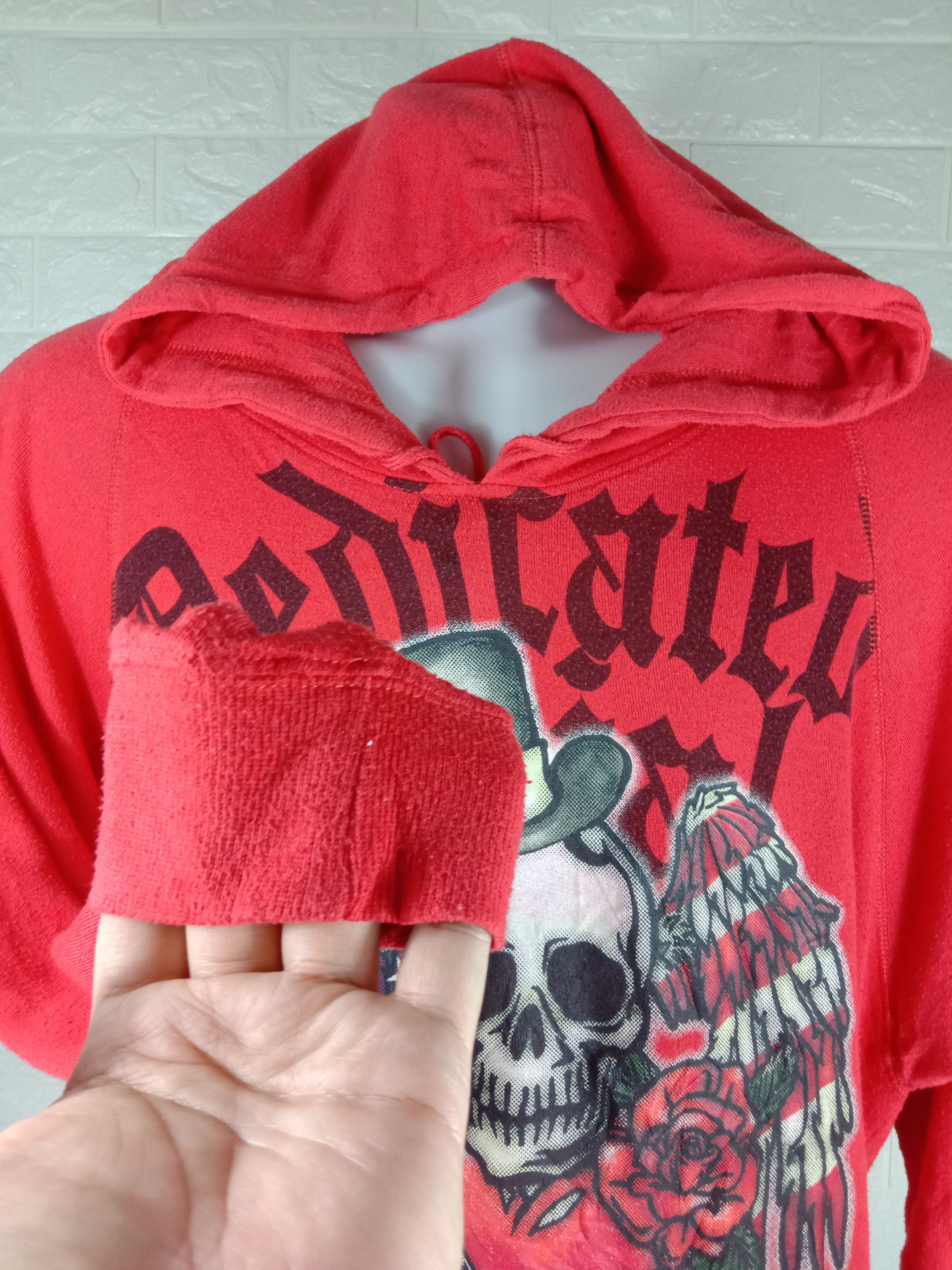 Vintage Vintage American Punk Skull Galyge Hoodie Sweatshirt Size US L / EU 52-54 / 3 - 5 Thumbnail