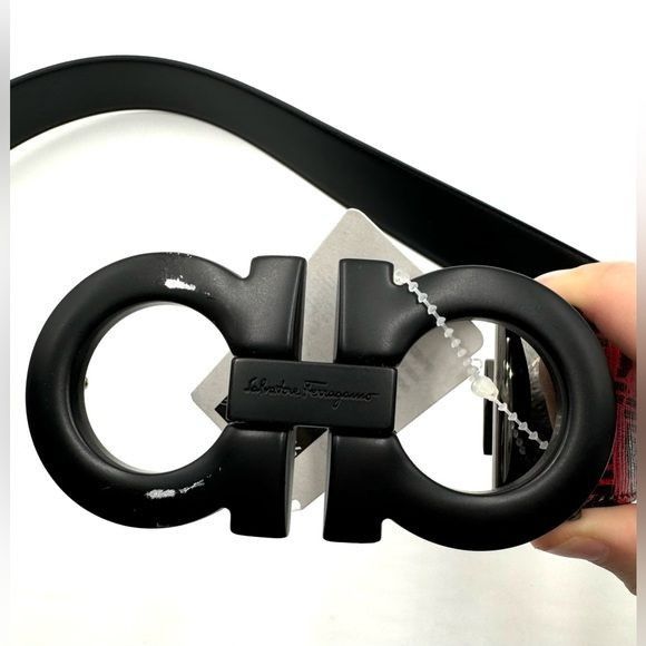 Salvatore Ferragamo FERRAGAMO REVERSIBLE LEATHER BELT Size 32 - 4 Thumbnail