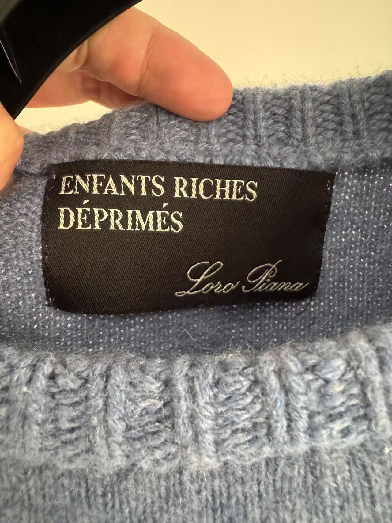 Enfants Riches Deprimes Enfants Riches Deprimes Loro Piana Couple Knit Sz.L Size US L / EU 52-54 / 3 - 3 Thumbnail