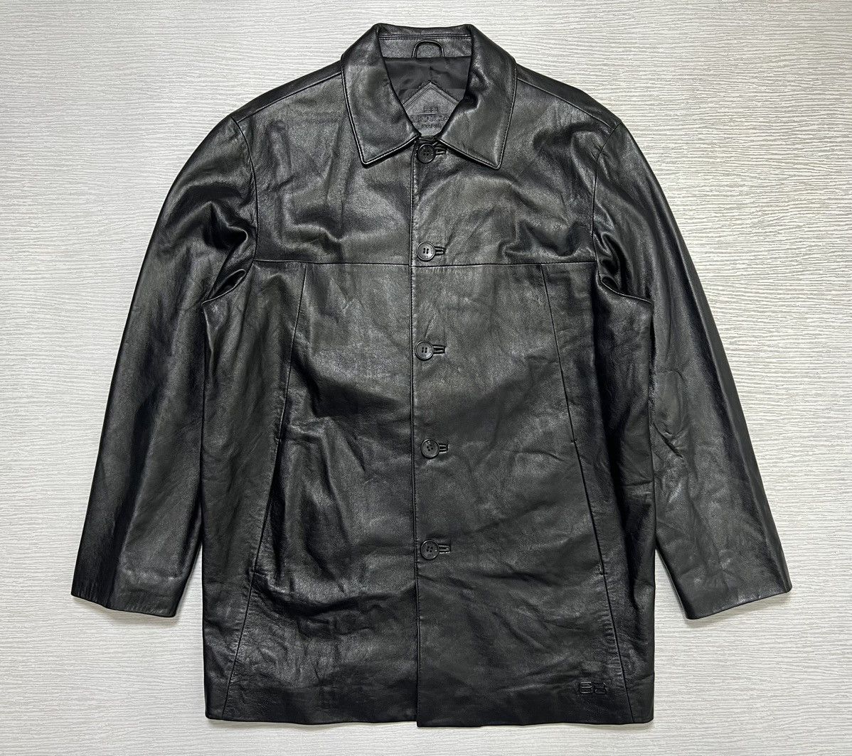 Balenciaga Balenciaga - Vintage - 1997 - Button Up Leather Coat Size US L / EU 52-54 / 3 - 2 Thumbnail