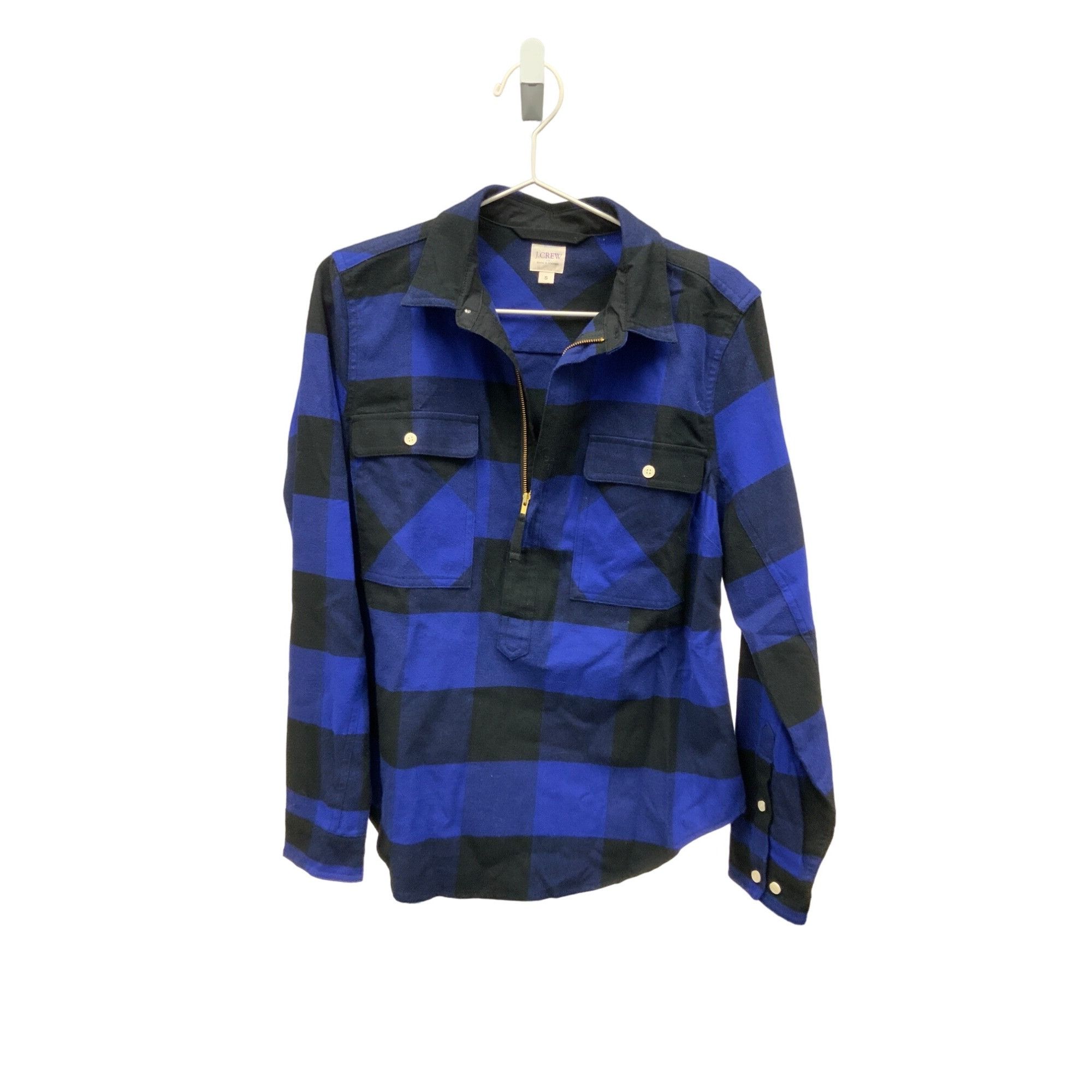 J.Crew J.Crew Factory Blue Buffalo Check Shirt Jacket Size S / US 4 / IT 40 - 1 Thumbnail