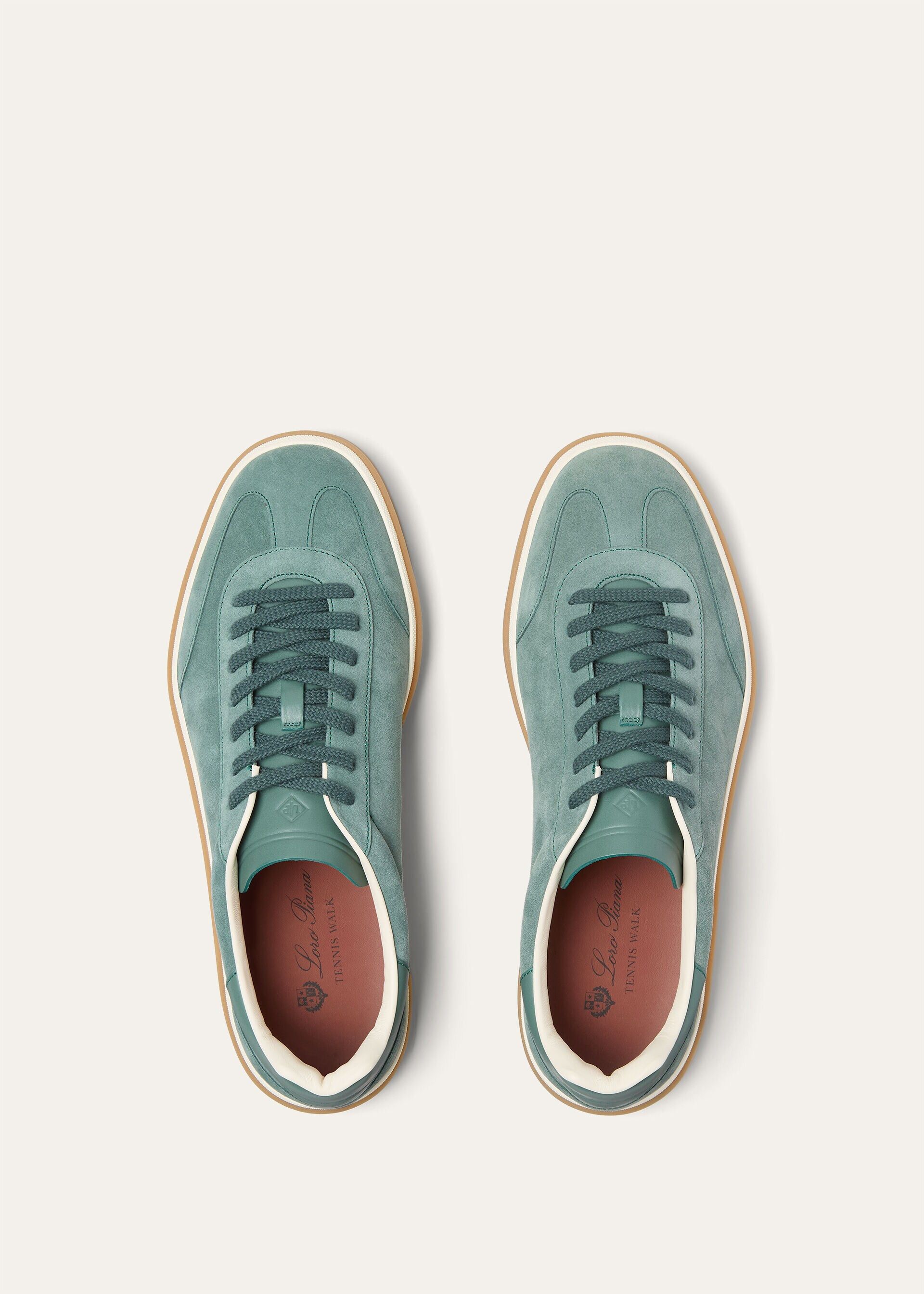 Loro Piana os11x0226 FSM0106 Tennis Walk Low-Top Sneakers in Pine Cloud Size US 11 / EU 44 - 6 Thumbnail