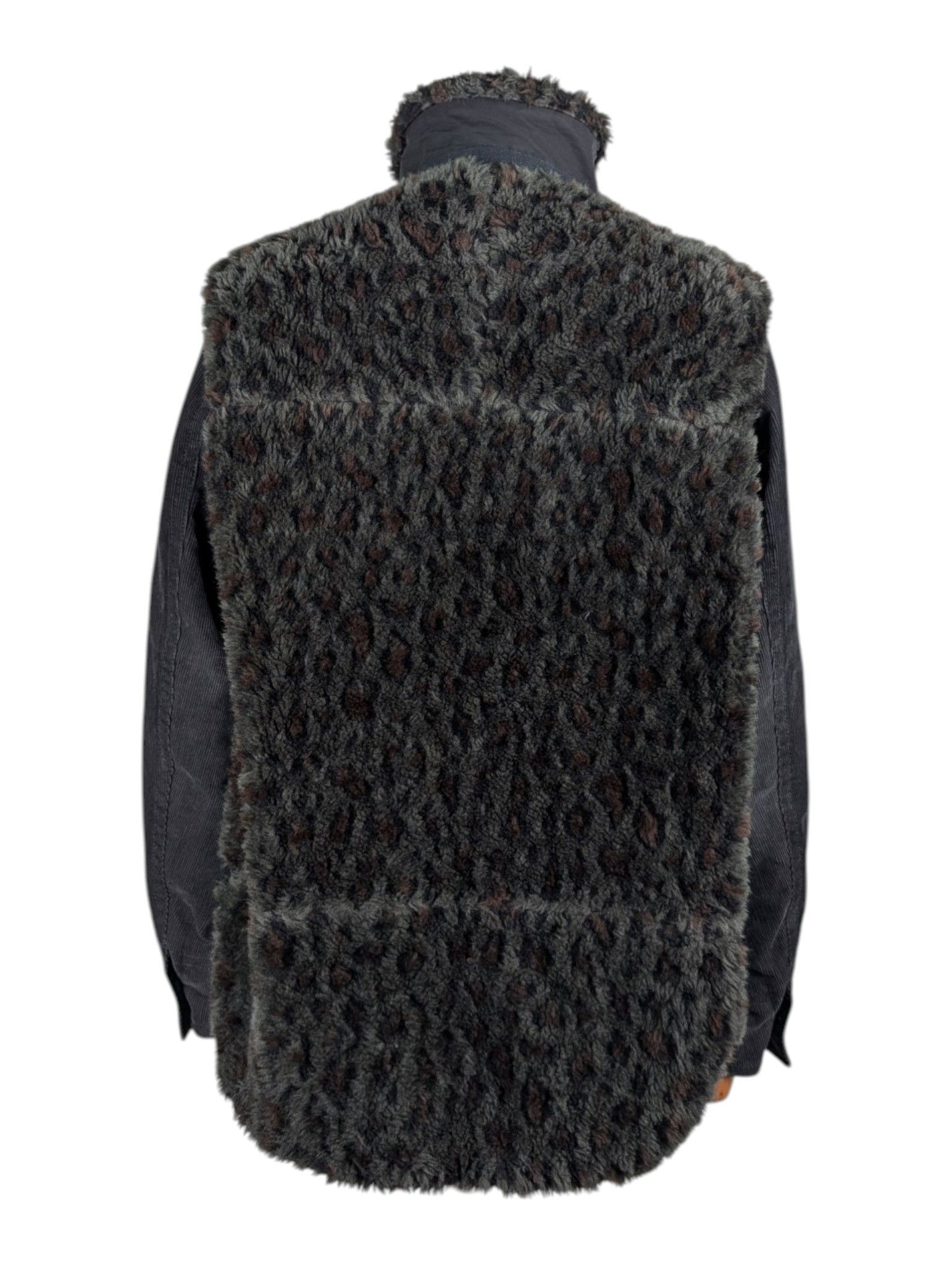 Sacai Sacai Black Jacket with Dark Vest and Corduroy Sleeves Size M / US 6-8 / IT 42-44 - 2 Thumbnail