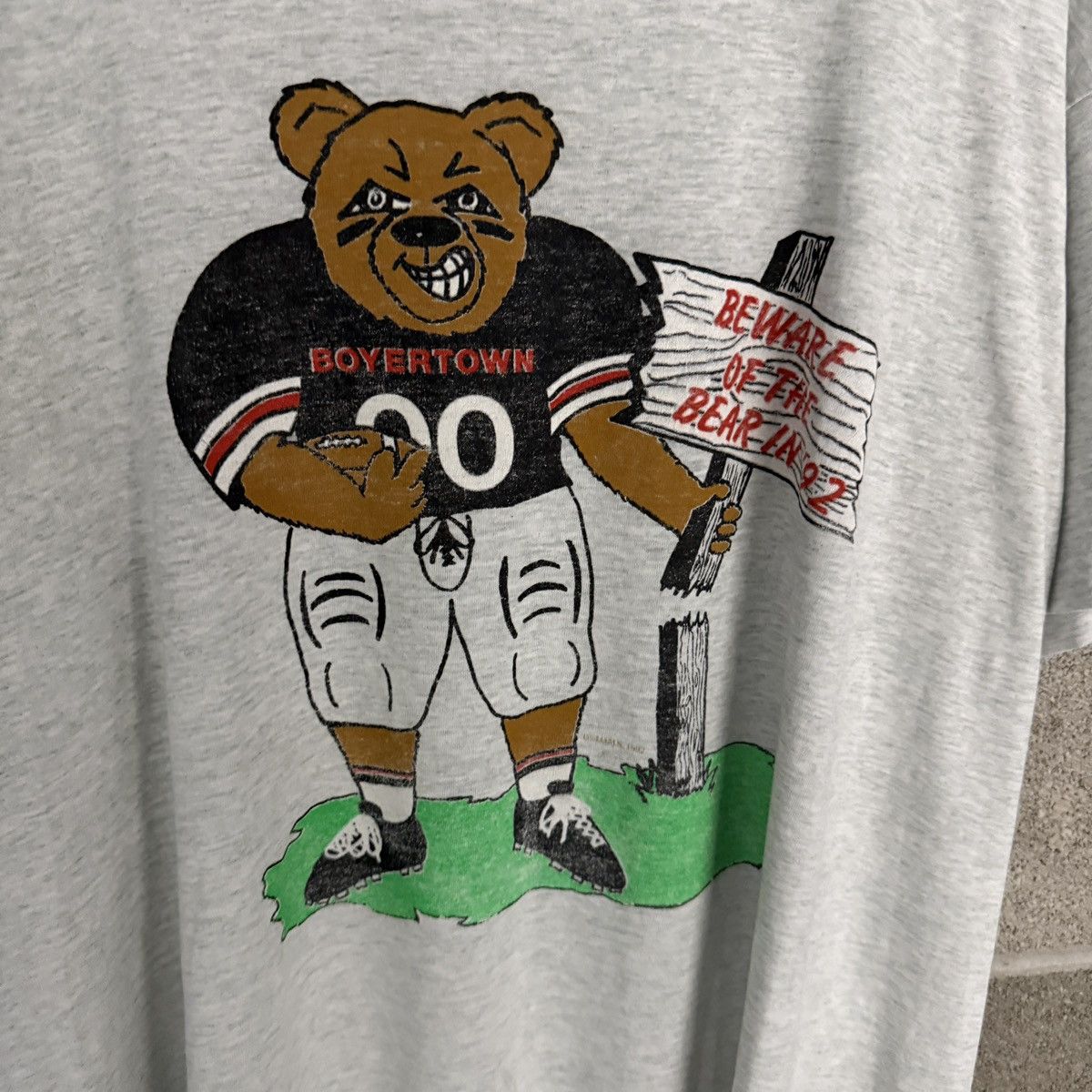 Other VTG Screen Stars Boyertown Bear Football Grey Tee Mens XXL Size US XXL / EU 58 / 5 - 3 Thumbnail