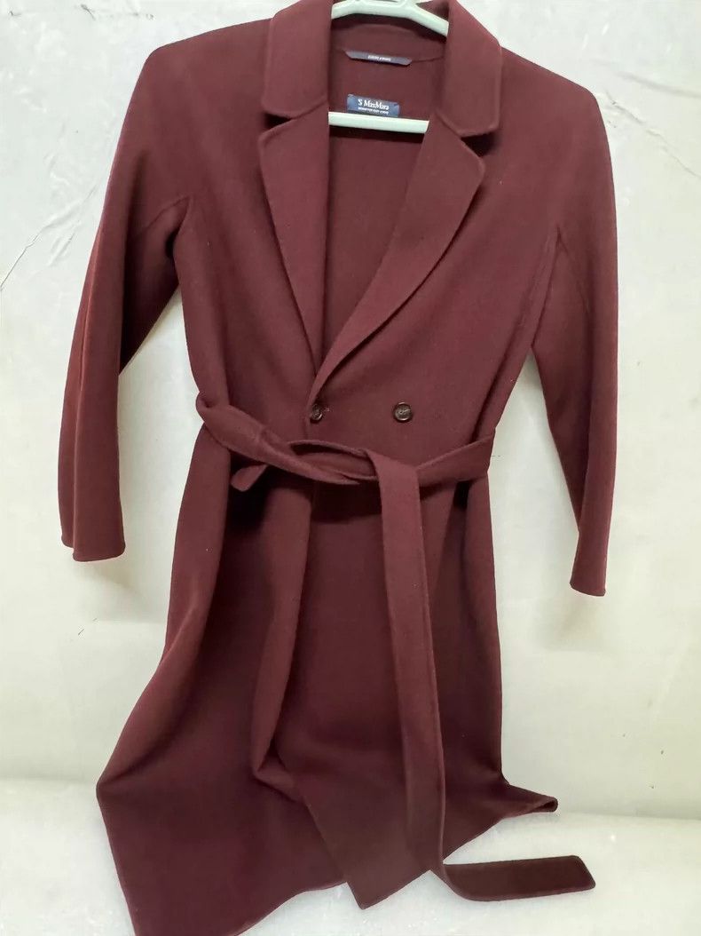Max Mara Wool cashmere coat Burgundy