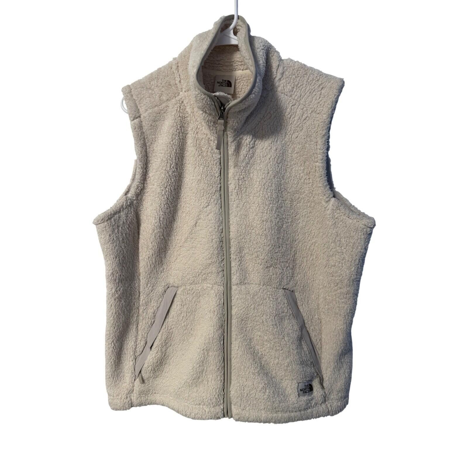 The North Face The North Face Fleece Vest Womens XL Cream Sherpa Zip Up Size XL / US 12-14 / IT 48-50 - 1 Thumbnail