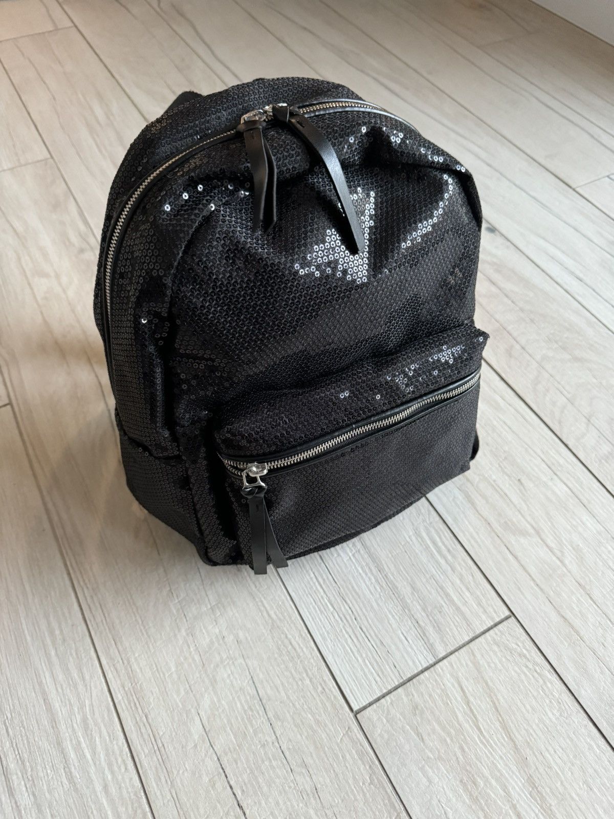 Maison Margiela DSWT! FW17 Beads Needlework Maison Margiela Black Backpack Size ONE SIZE - 1 Thumbnail