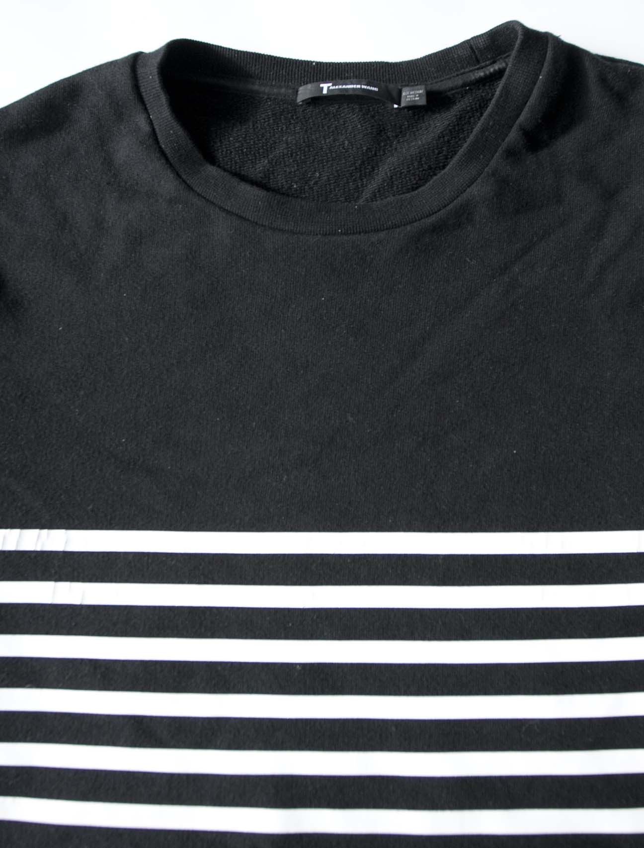 Alexander Wang × T by Alexander Wang T Alexander Wang Black / White Stripe Sweatshirt Size M Size US M / EU 48-50 / 2 - 1 Thumbnail