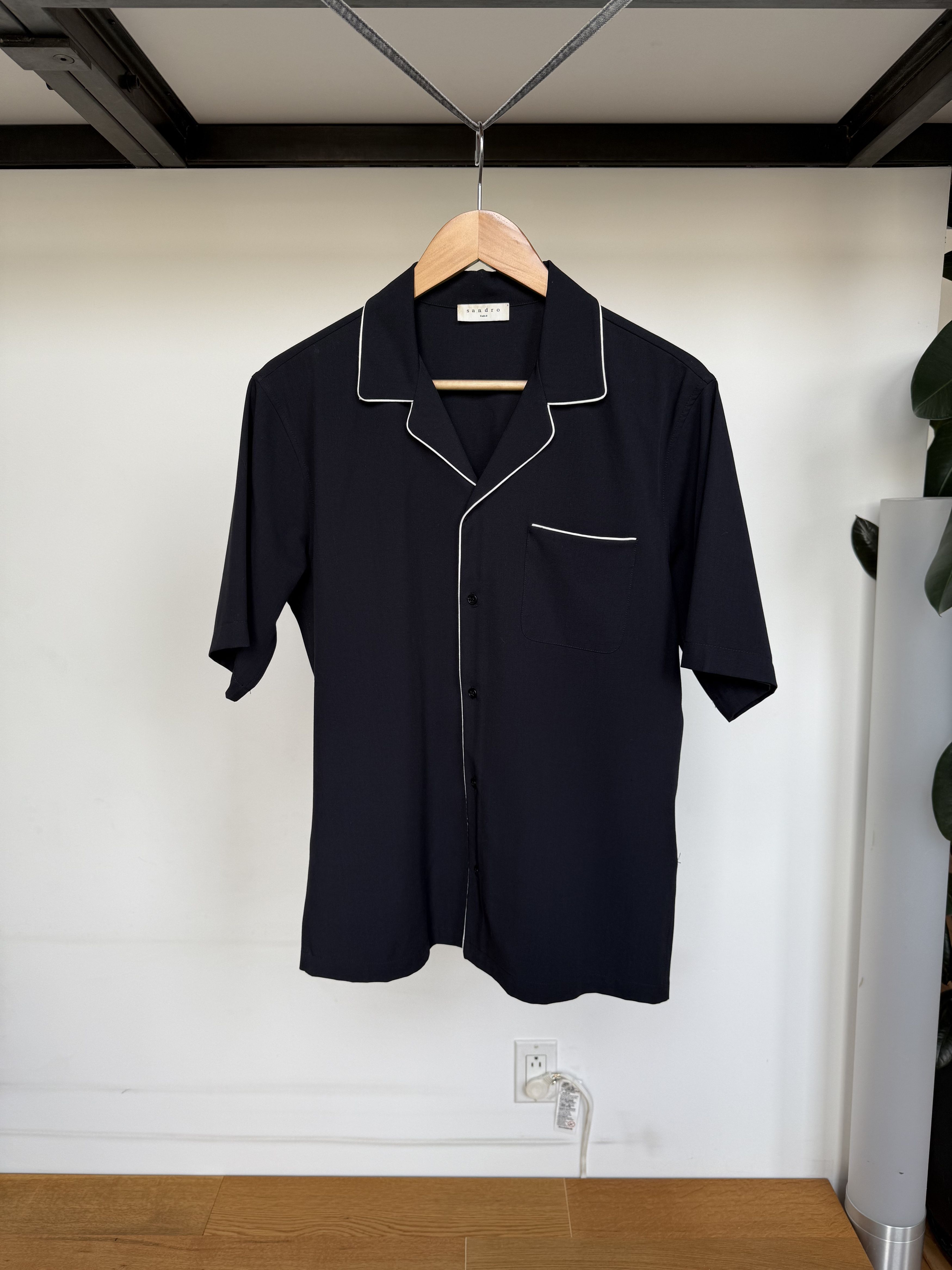 Sandro Navy Pyjama Shirt Size US S / EU 44-46 / 1 - 1 Thumbnail