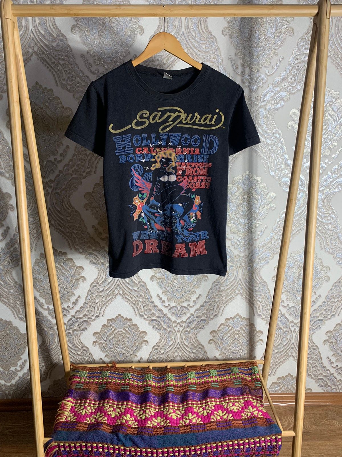 Pre-owned Ed Hardy X Vintage Ed Hardy Hollywood Surf Or Die Japan Style Hype Y2k In Multicolor