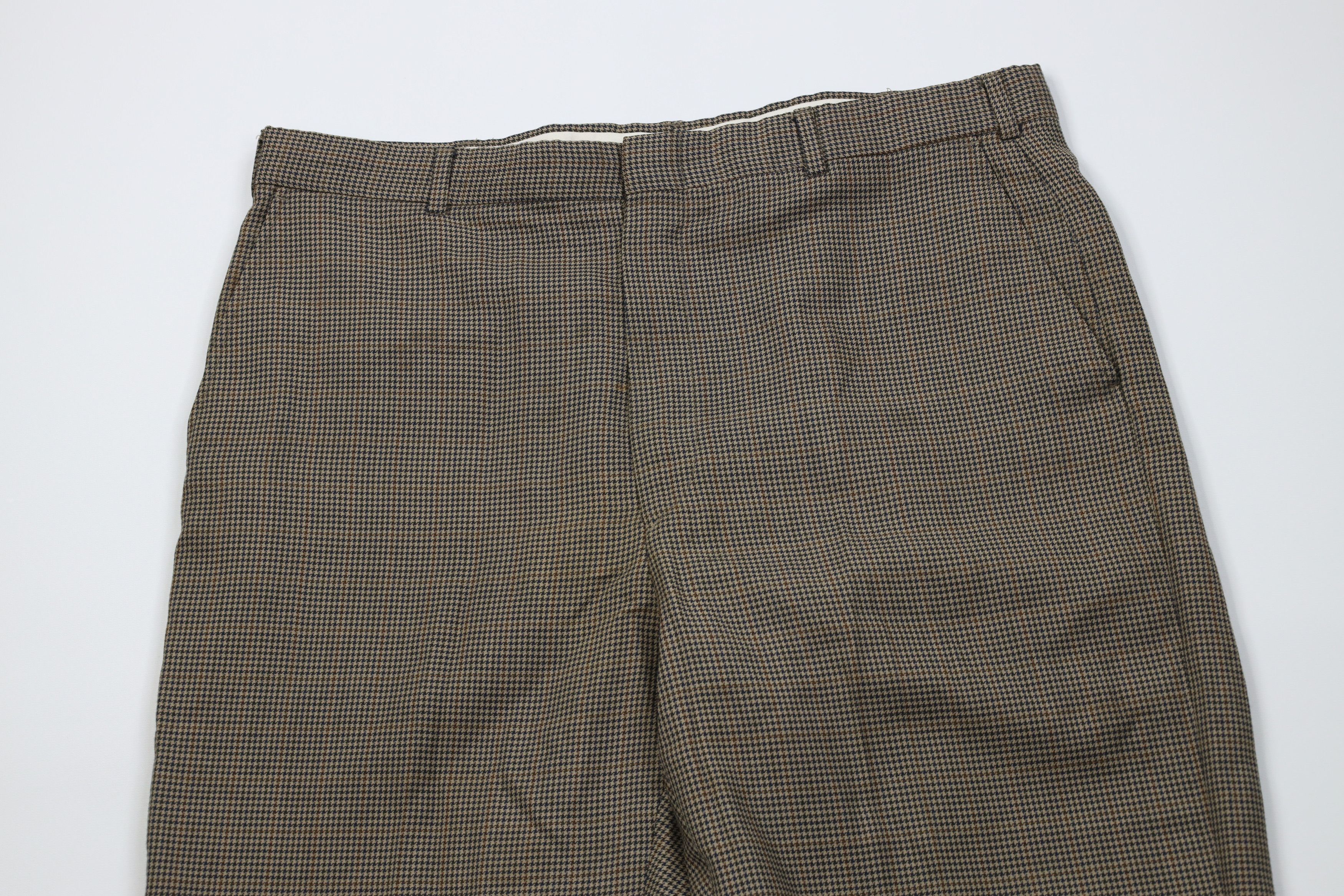Orvis Vintage 70s Orvis Houndstooth Knit Wide Leg Chino Pants USA Size US 38 / EU 54 - 2 Thumbnail