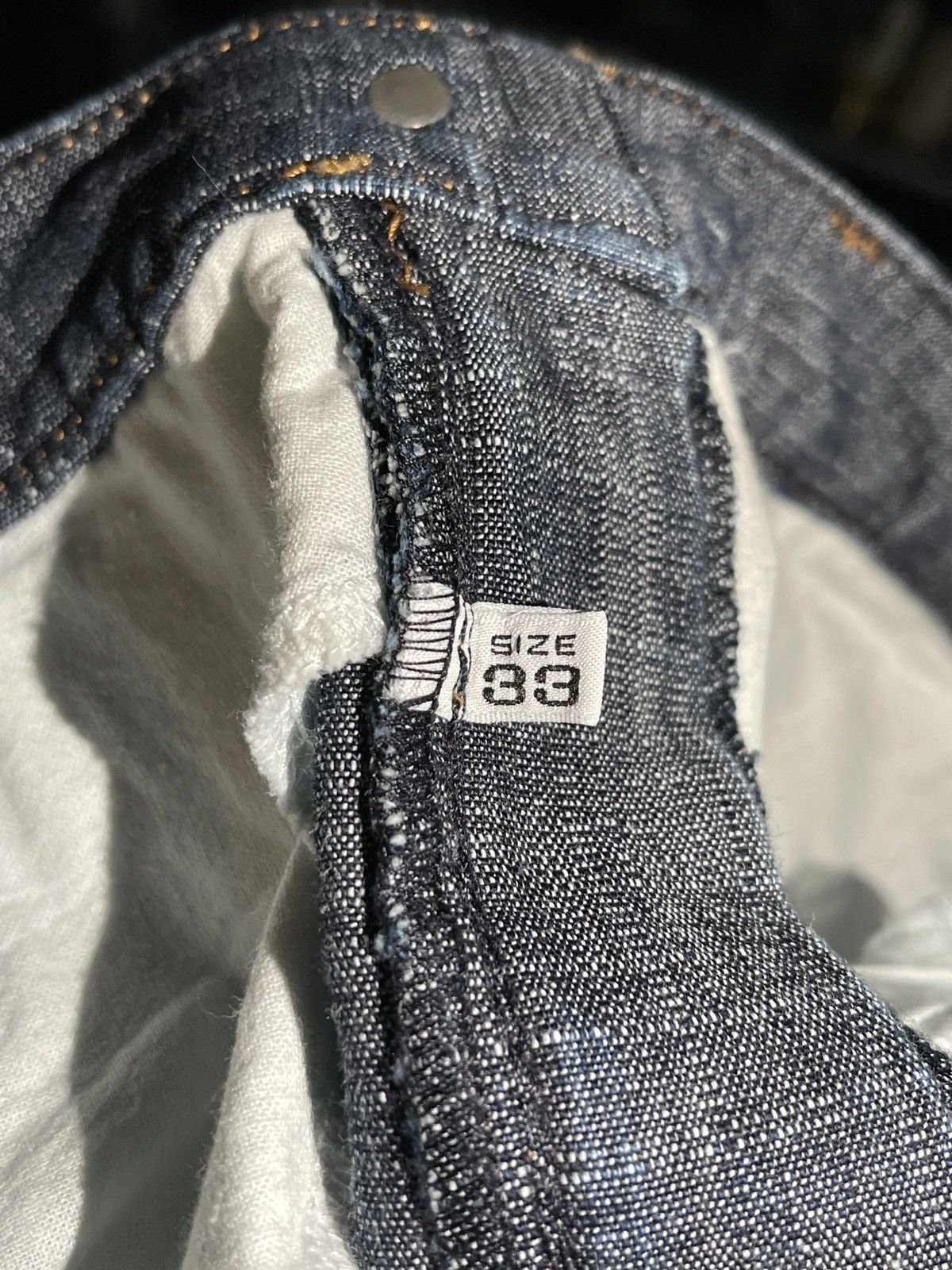 Giorgio Armani Vintage Denim Armani Baggy Jeans Distressed Y2K Style Size US 33 - 11 Thumbnail