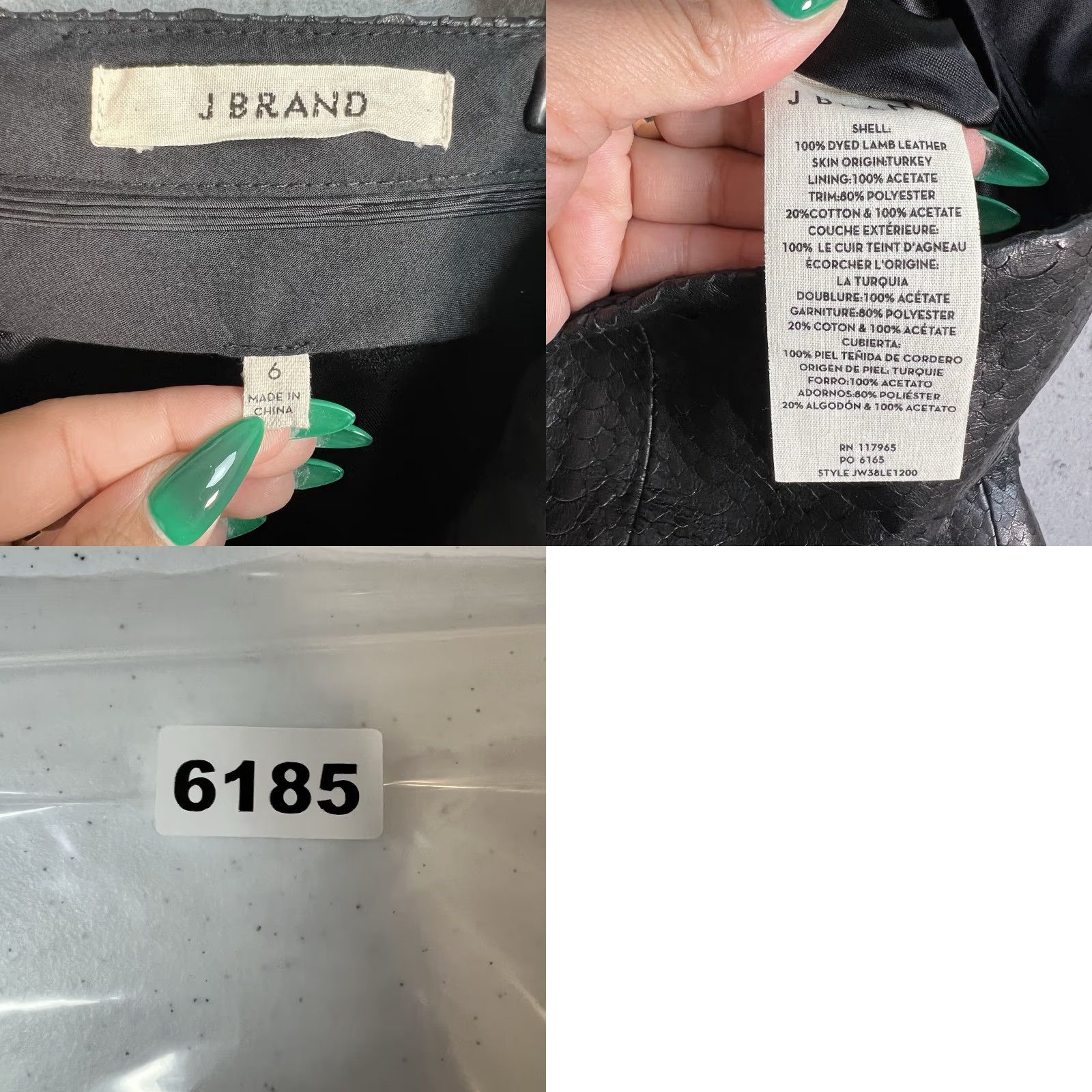J Brand J Brand Leather Shorts Black Size 6 Women's Size 28" / US 6 / IT 42 - 8 Thumbnail