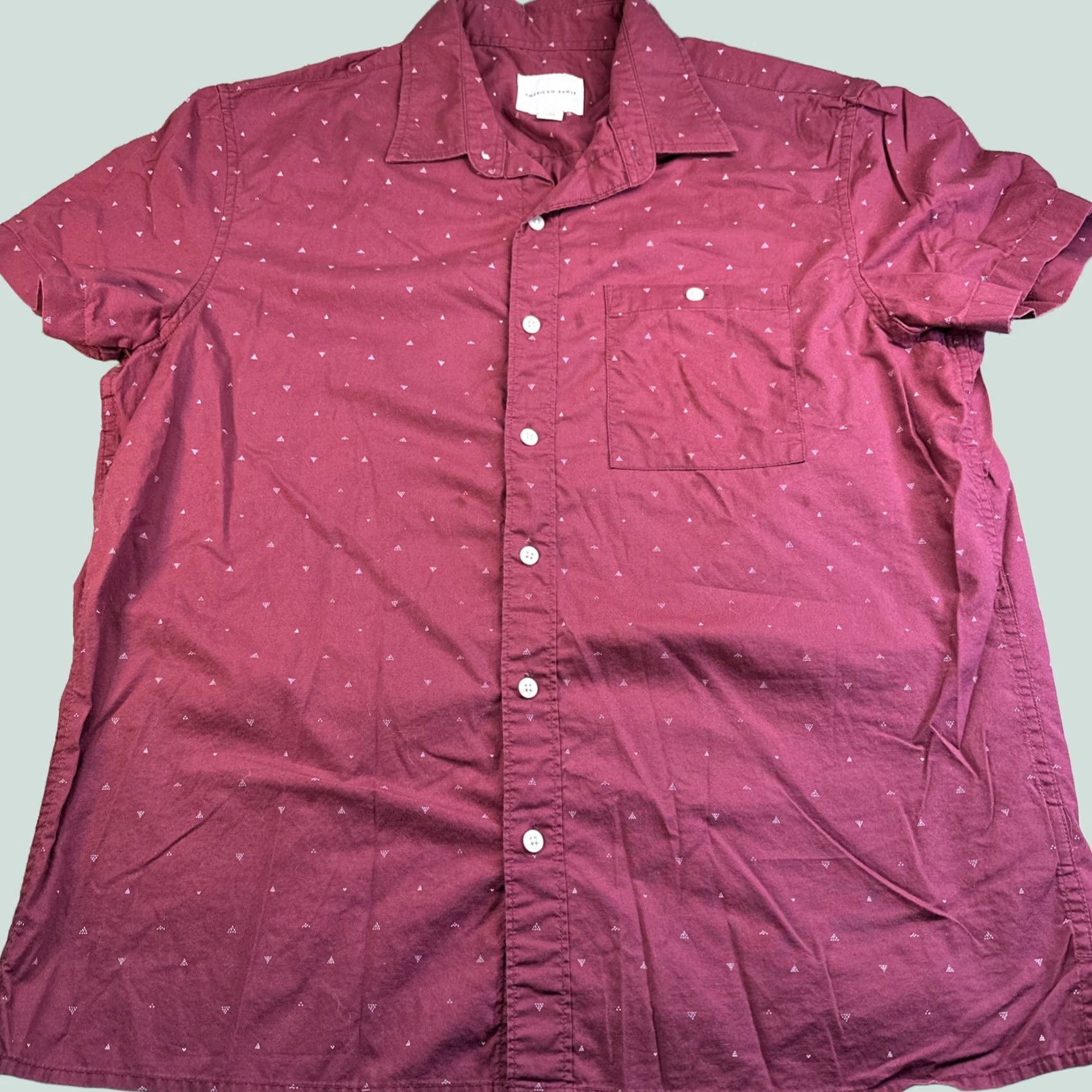 Vintage VINTAGE America Eagle Button Up Shirt Mens L Red Size US L / EU 52-54 / 3 - 1 Thumbnail