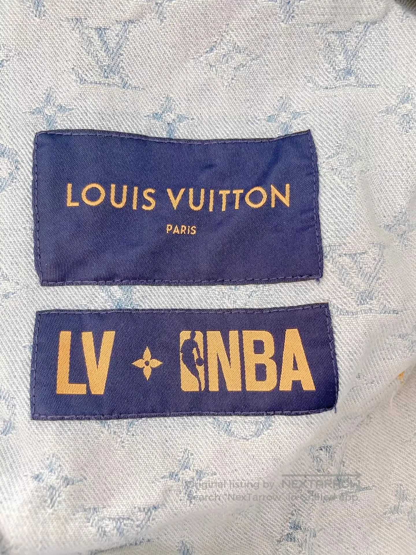 Louis Vuitton Blue Hooded Light Jacket with Embroidered Details. Size US M / EU 48-50 / 2 - 3 Thumbnail