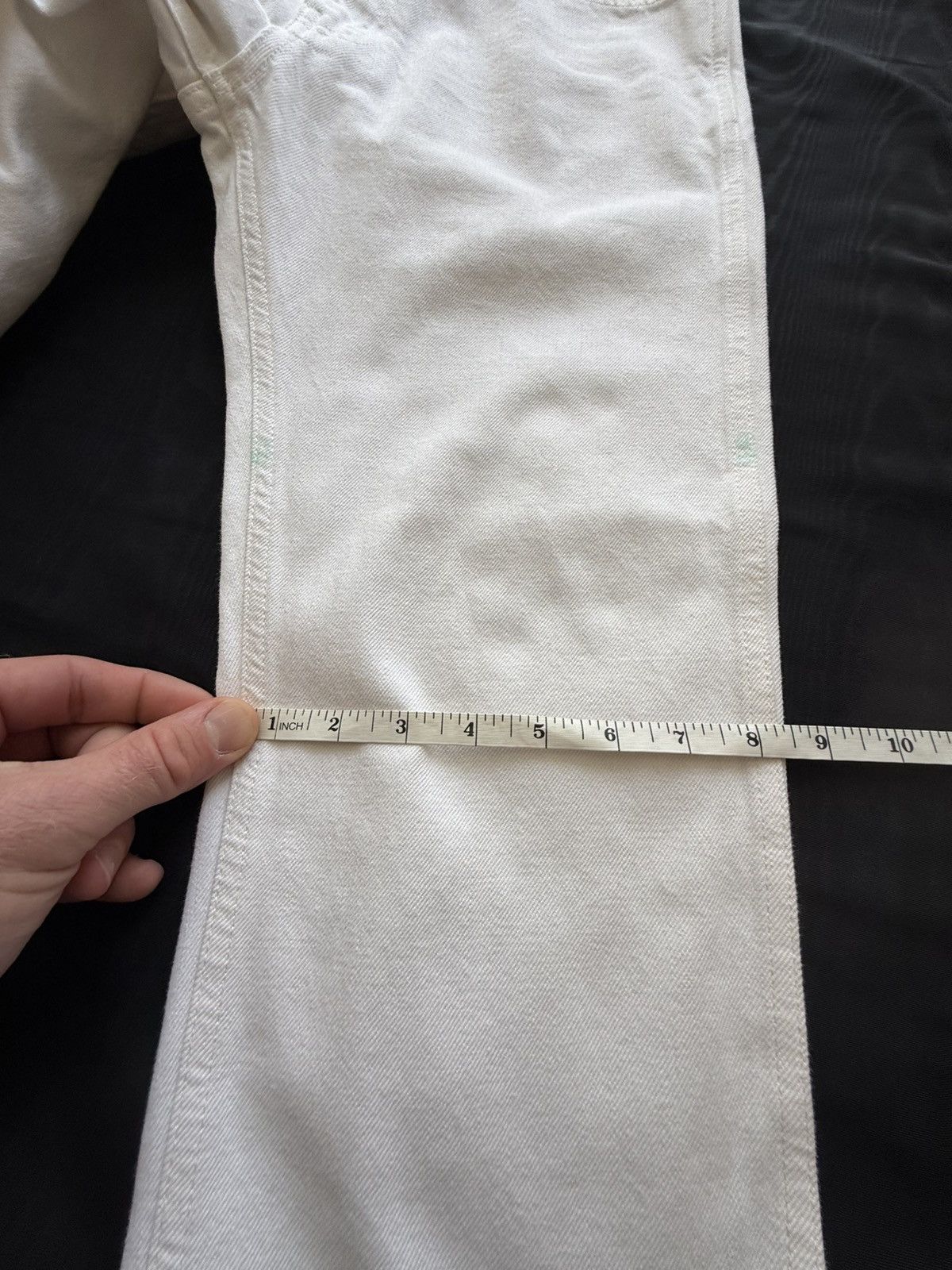 Celine Celine white jeans mid wasit slim leg 30 Hedi Slimane grail Size US 30 / EU 46 - 5 Thumbnail