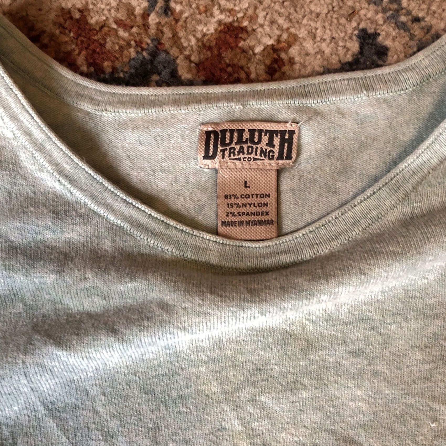 Vintage Duluth Sweatshirt Pullover Long Sleeve Green Cotton Blend Mens L Shirt Size US L / EU 52-54 / 3 - 2 Thumbnail