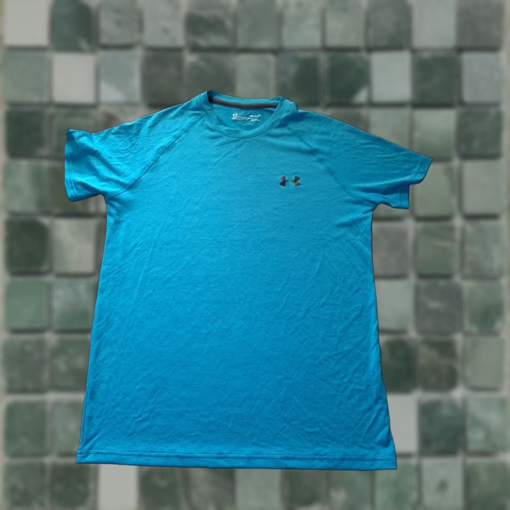 Under Armour Under Armour Short Sleeve Mens Small Loose Fit Blue Polo Shirt Mens S Regular Size Blue Size US 29 - 1 Thumbnail