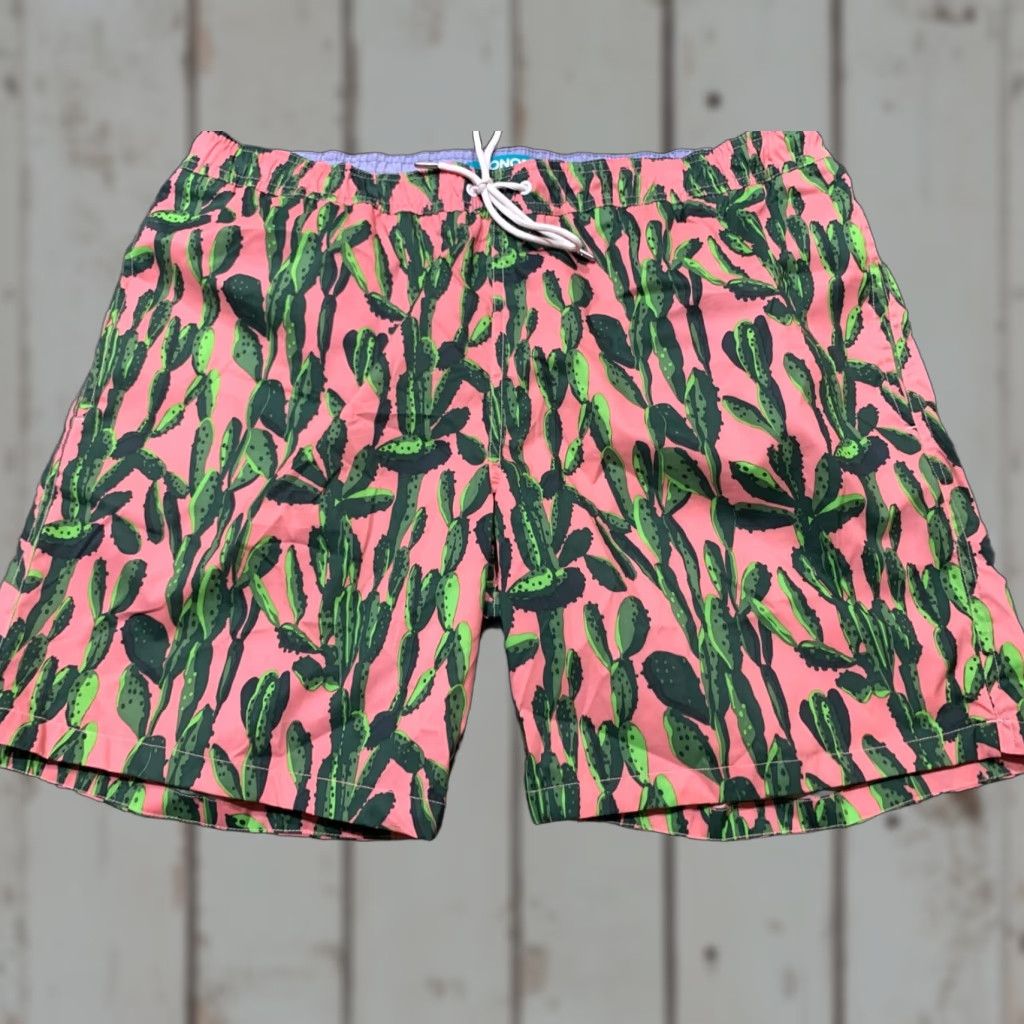 Bonobos Bonobos Colorful Mens Large 7 Inch Inseam Swim Trunks Polyester Size US 33 - 1 Thumbnail