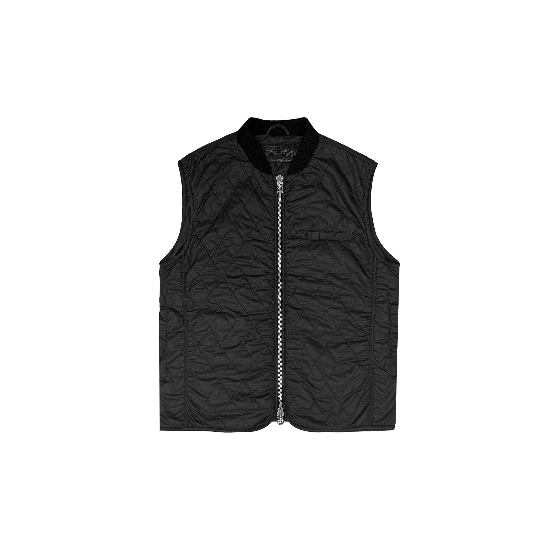 Chrome Hearts Chrome Hearts Cross Patch Black Quilted Vest Size S / US 4 / IT 40 - 1 Thumbnail