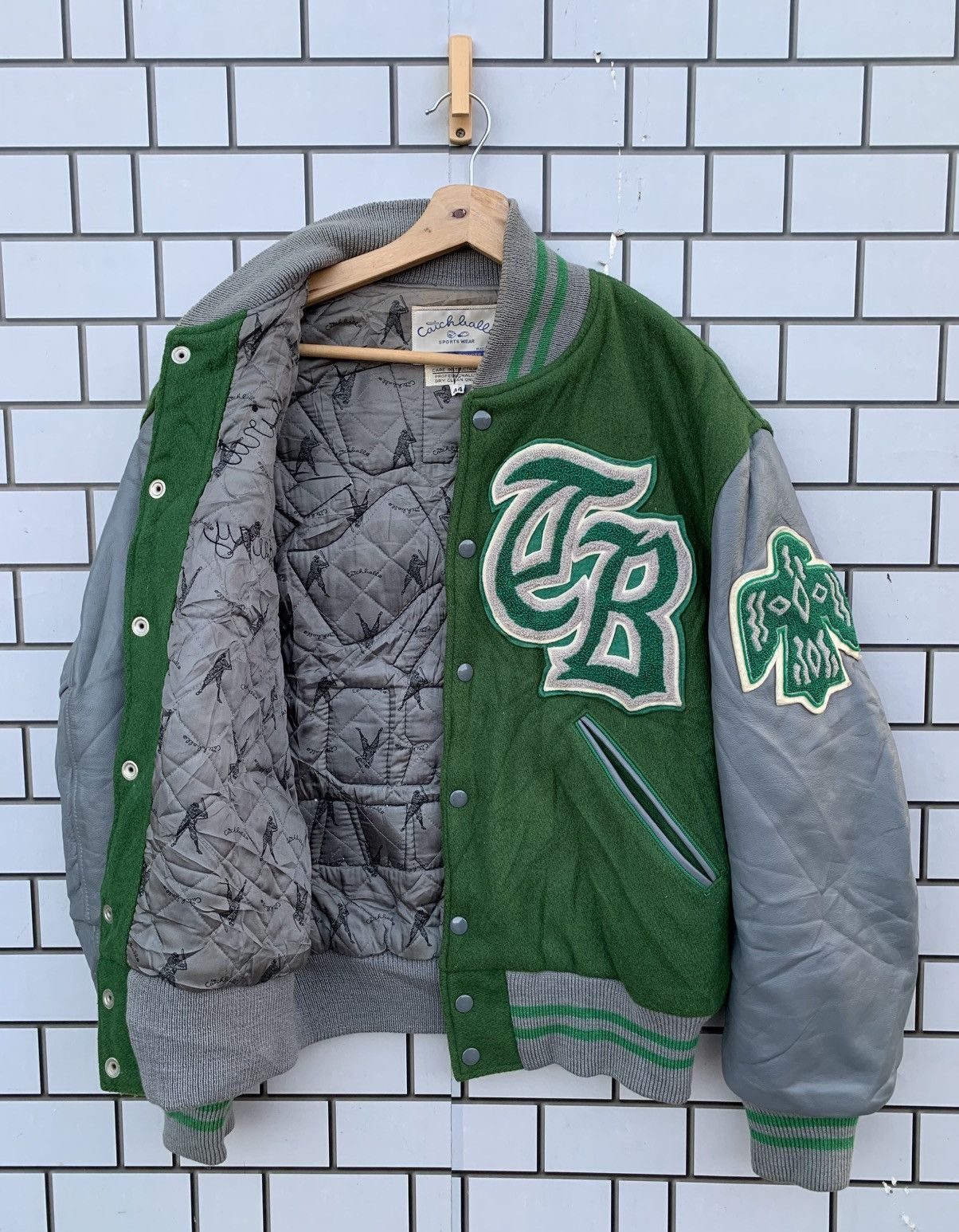 Vintage Vintage Thunder Bird Speed Way Bomber Varsity Jacket Size US S / EU 44-46 / 1 - 4 Thumbnail