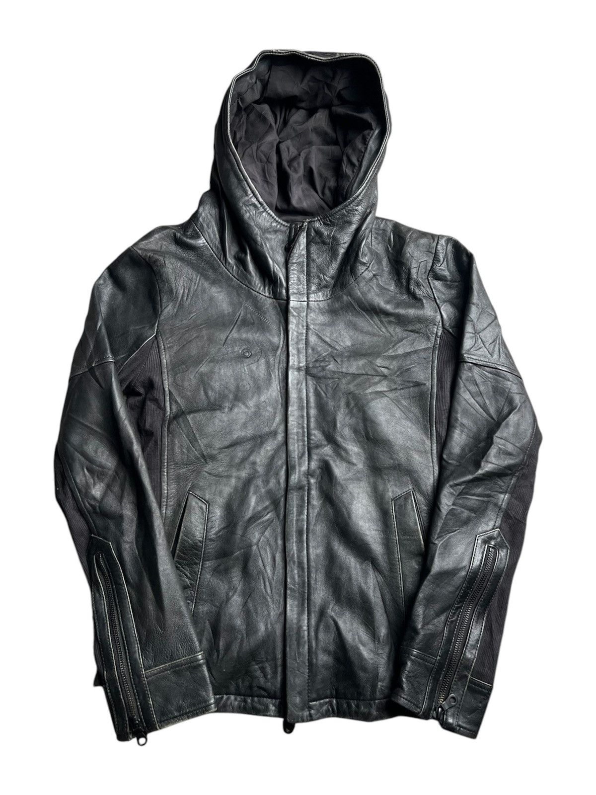 ジャケット・アウター 00s goa bono gimmick leather jacket y2k goa - 00s archive goa bono gimmick jacket y2kの通販 by n 即購入