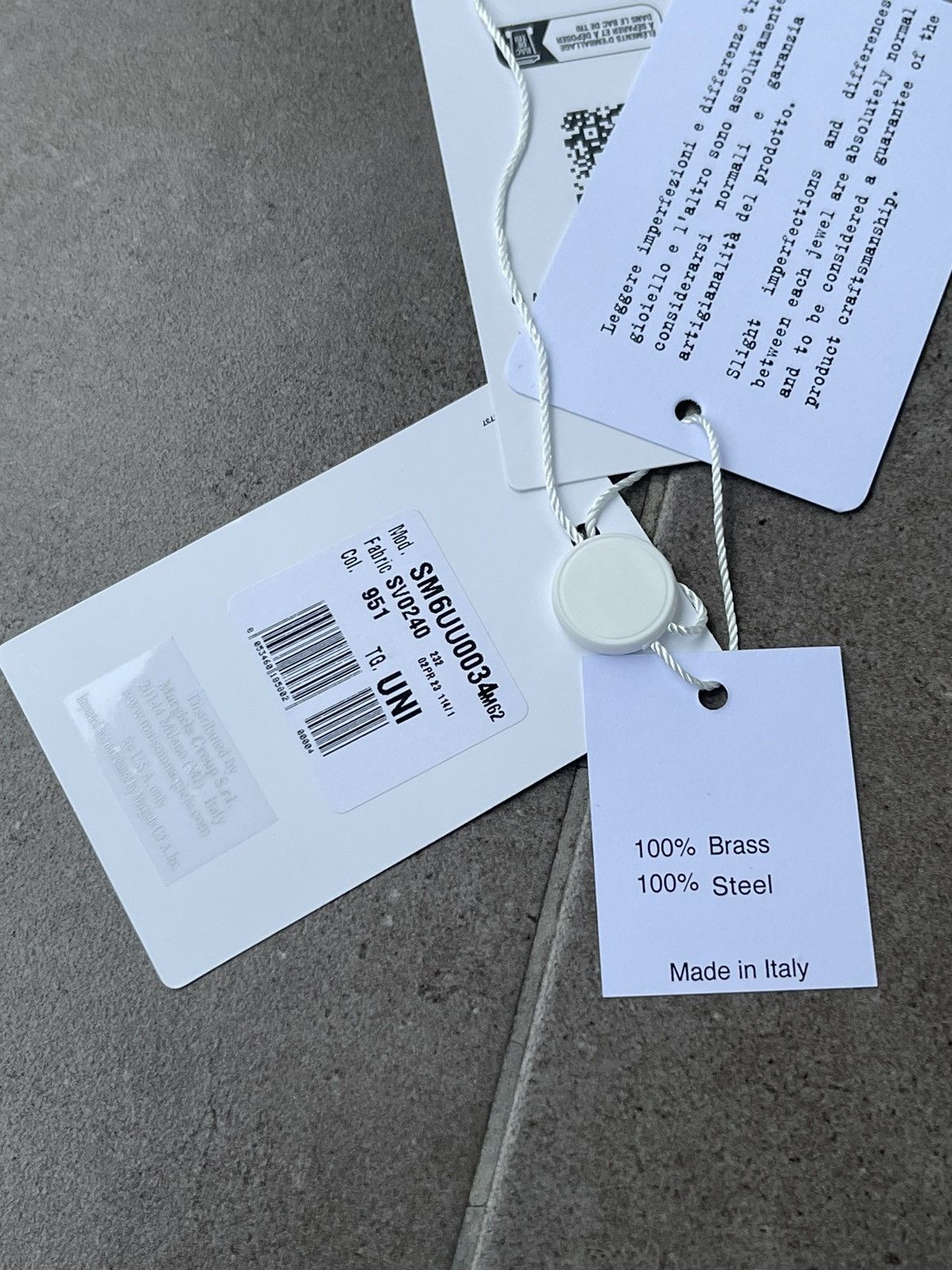 Maison Margiela !DS! FW23 Maison Margiela MM6 Logo Pendant Plaque Necklace Size ONE SIZE - 14 Thumbnail
