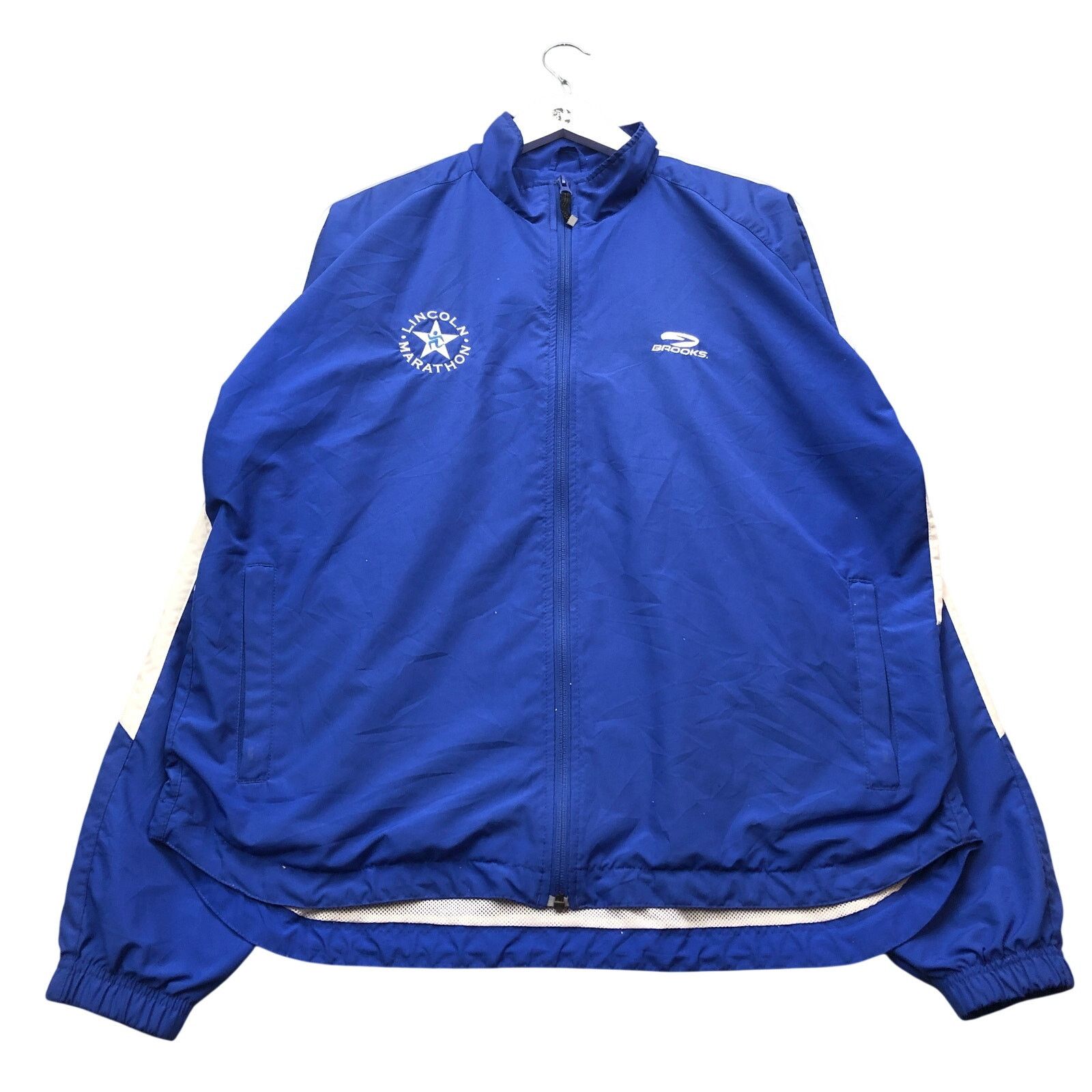 Brooks Lincoln Marathon Jacket Brooks Sports Men Large Vented Blue Size US L / EU 52-54 / 3 - 1 Thumbnail