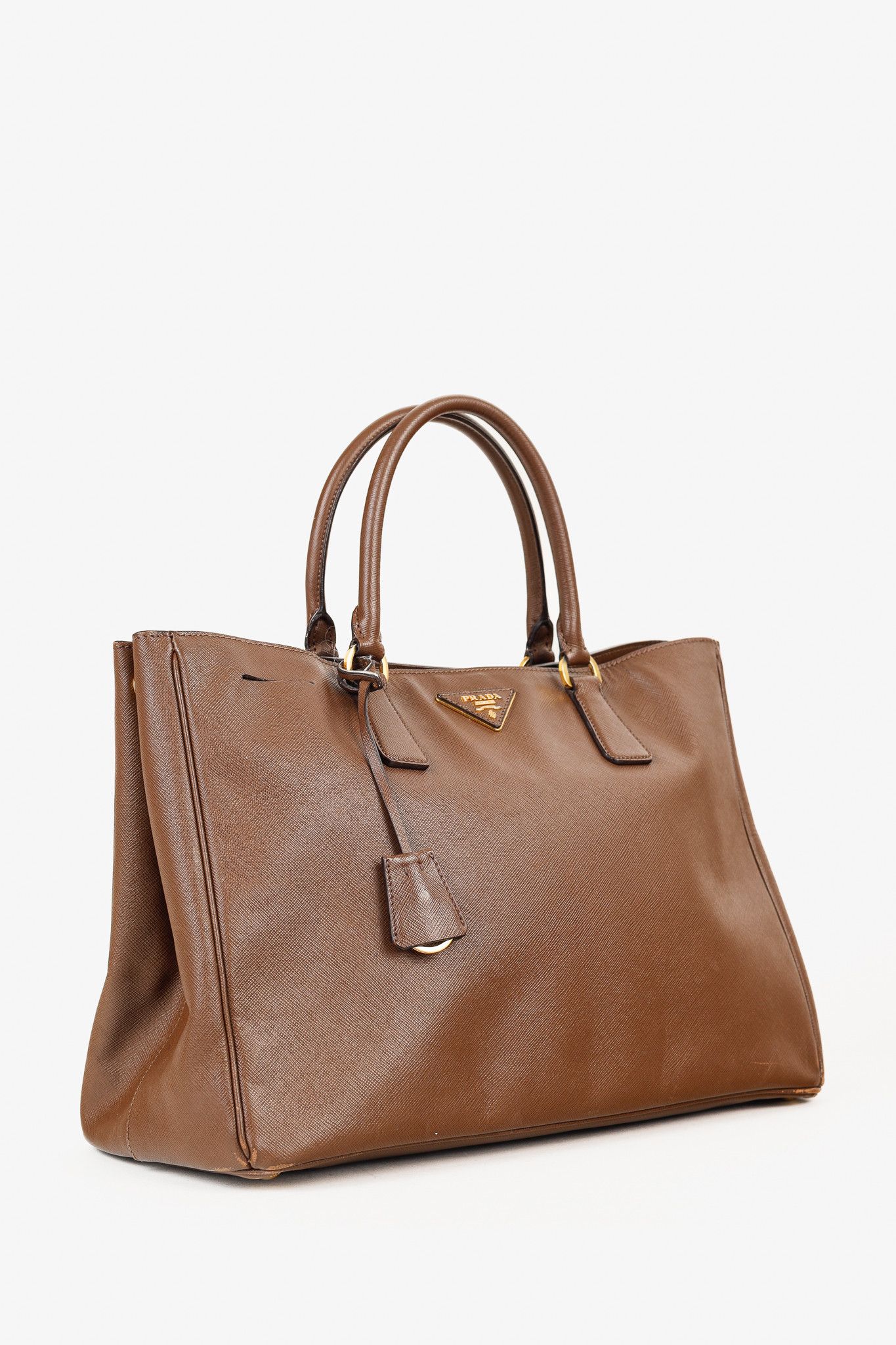 Prada Prada Galleria Medium Brown Saffiano Leather Tote Size ONE SIZE - 2 Thumbnail