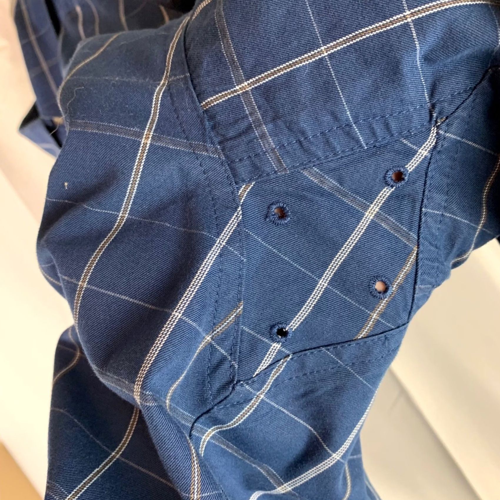 Ariat Ariat Pro Series Button-Down Shirt Mens XL Blue Grid Check Long Sleeve Western Casual Workwear Mens XL Blue Grid Check Size US XL / EU 56 / 4 - 7 Thumbnail