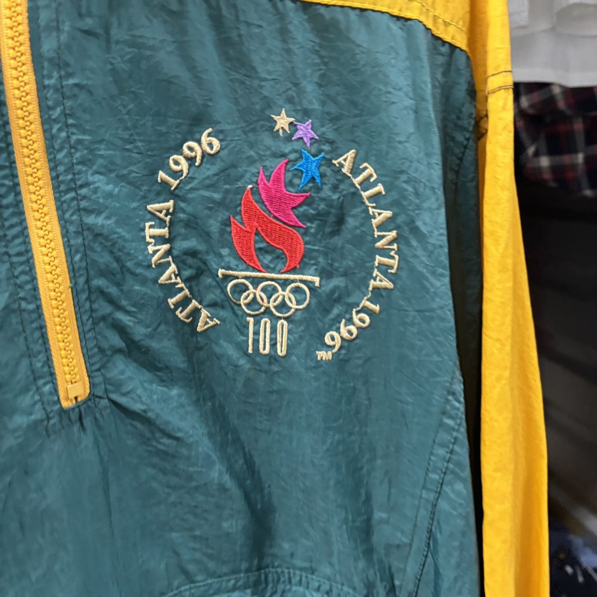 Starter Vintage 1996 Atlanta Olympic Games Starter Nylon Pullover Size US XL / EU 56 / 4 - 2 Thumbnail