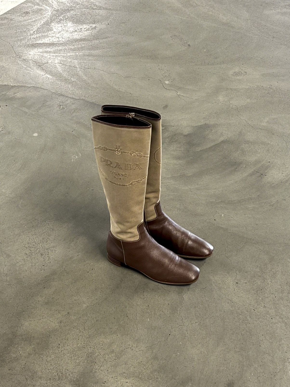 Prada Prada 90s Leather riding boots Size US 7 / IT 37 - 5 Thumbnail