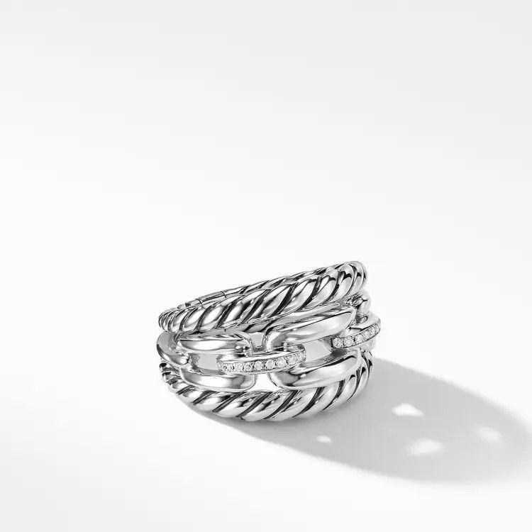 David Yurman o1w1db11025 R13680D /Size 8 / Ring in Silver Size ONE SIZE - 1 Thumbnail