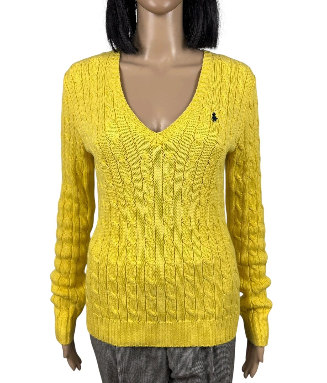 Ralph Lauren Ralph Lauren Cable Knit Sweater V-Neck Vintage size M Size M / US 6-8 / IT 42-44 - 2 Thumbnail