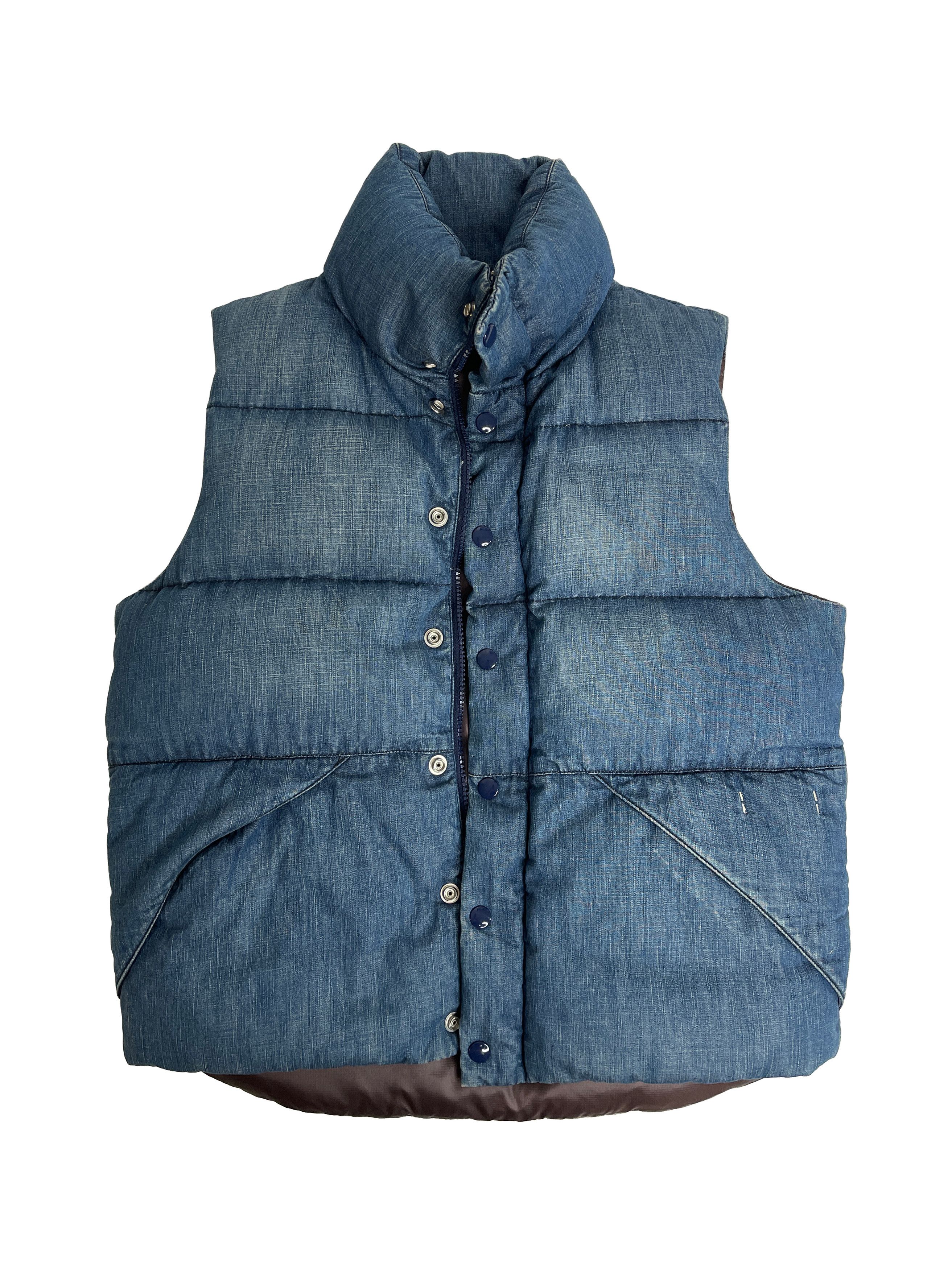 Number (N)ine Number (N)ine Denim Goose Down Puffer Vest Size US M / EU 48-50 / 2 - 4 Thumbnail
