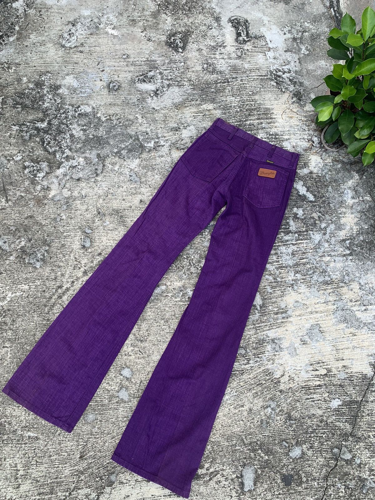 If Six Was Nine × Vintage × Wrangler Flare wrangler bootcut jeans western wear rare calour Size 28" / US 6 / IT 42 - 11 Thumbnail