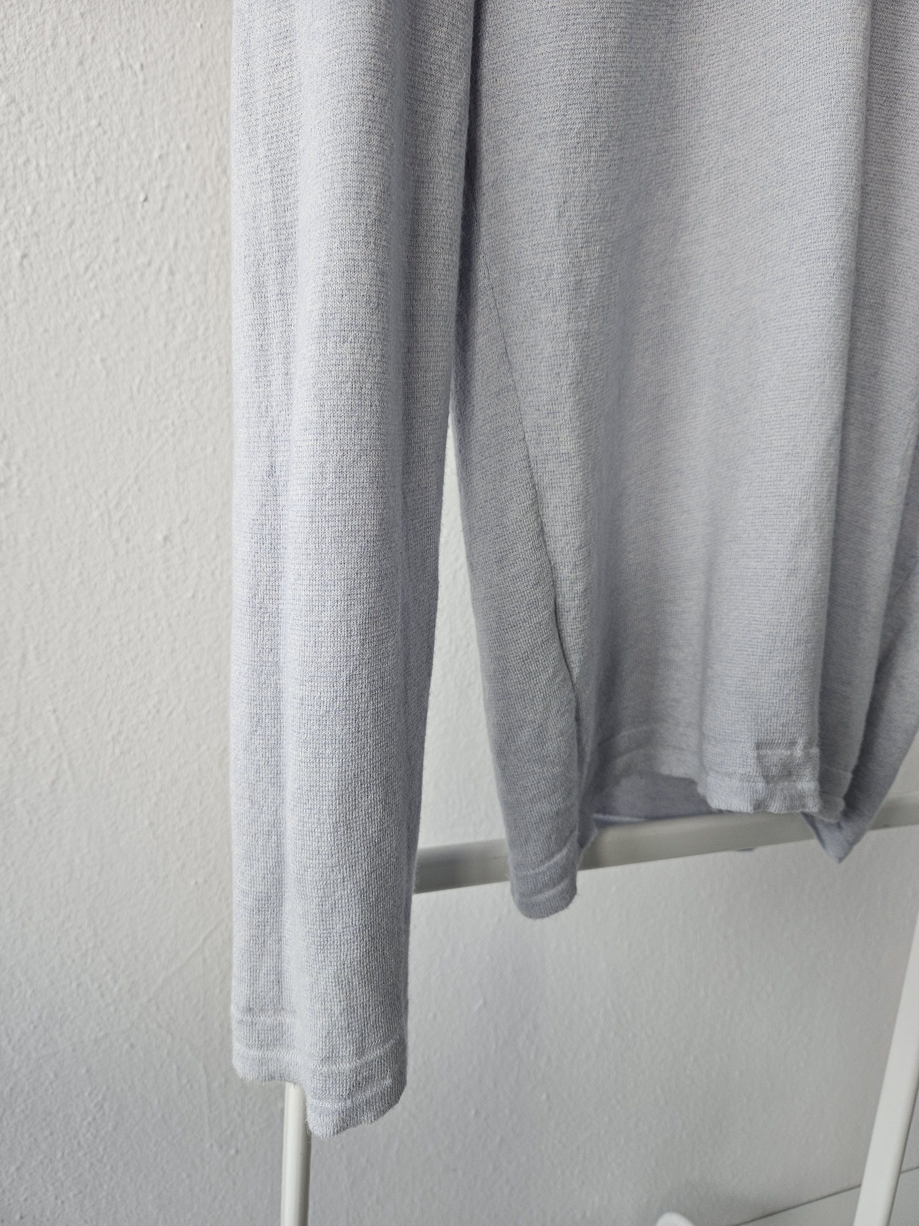 Hermes Vintage Hermes cashmere cotton blend v neck pullover Size M / US 6-8 / IT 42-44 - 5 Thumbnail