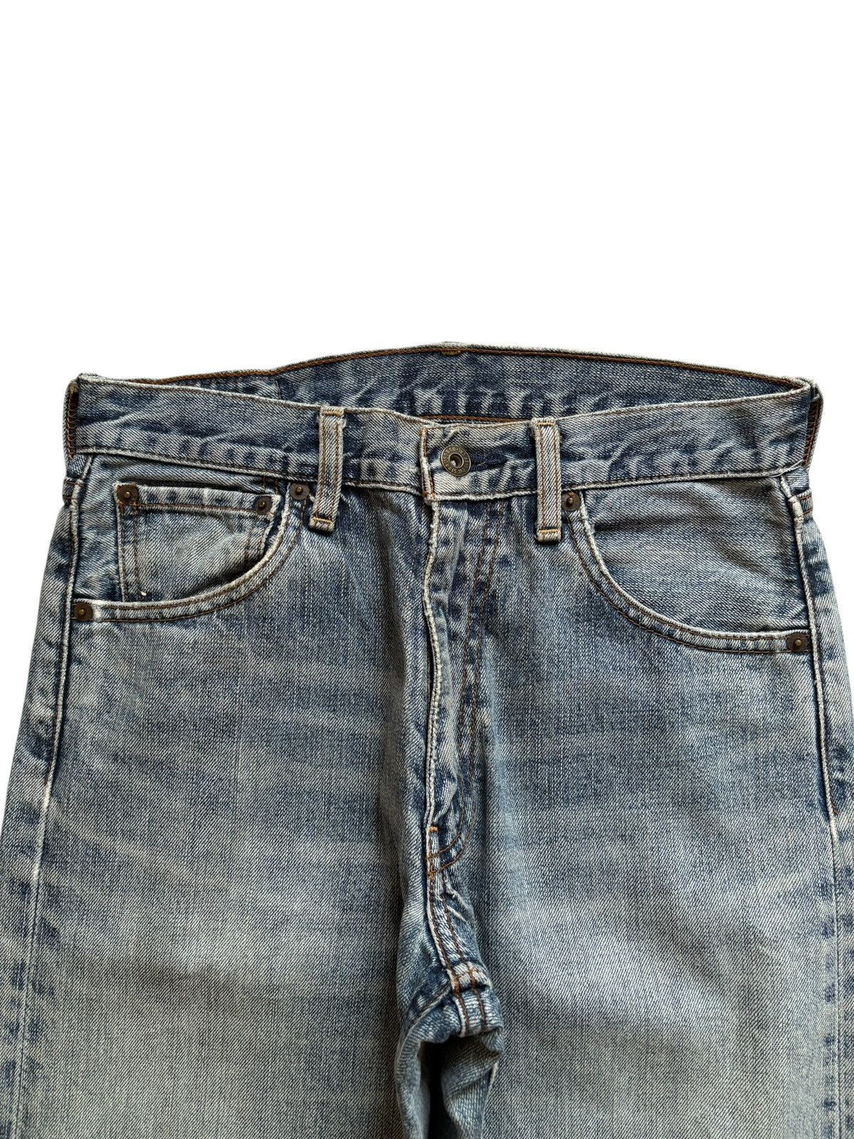 Levi's Vintage 90s Levis 503 Faded Wash Distress Rip Baggy Jeans Size US 28 / EU 44 - 4 Thumbnail