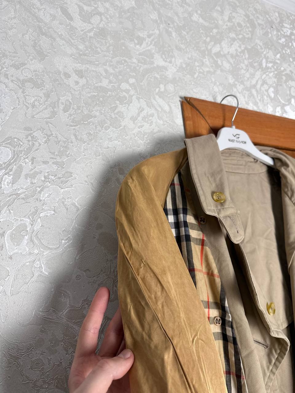 Burberry Vintage 1990s Burberrys Nova Check Trench Coat Size 48 REG Size US M / EU 48-50 / 2 - 22 Thumbnail