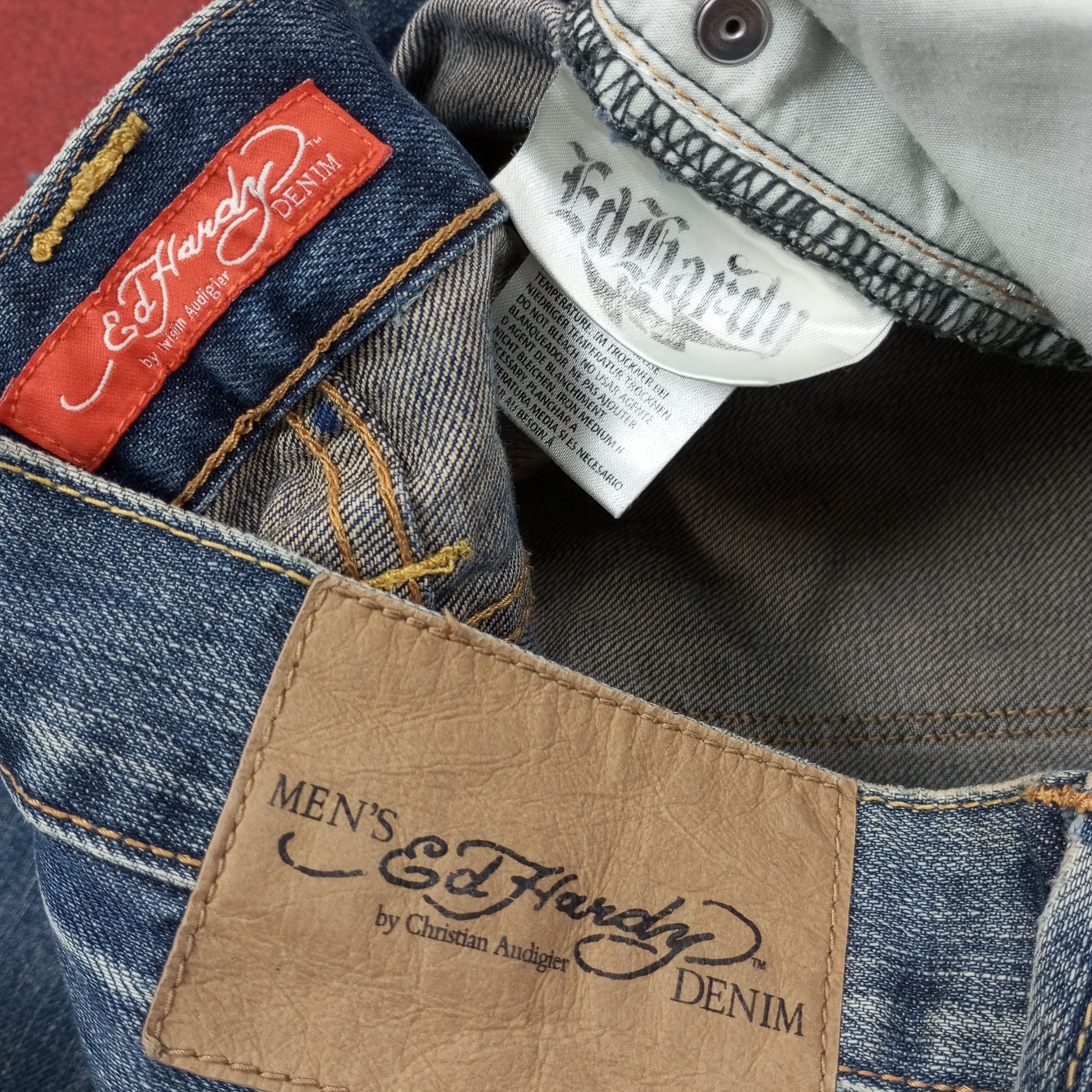 Ed Hardy Ed Hardy by Christian Audigier Custom Art Jeans c228n2 Size US 32 / EU 48 - 14 Thumbnail