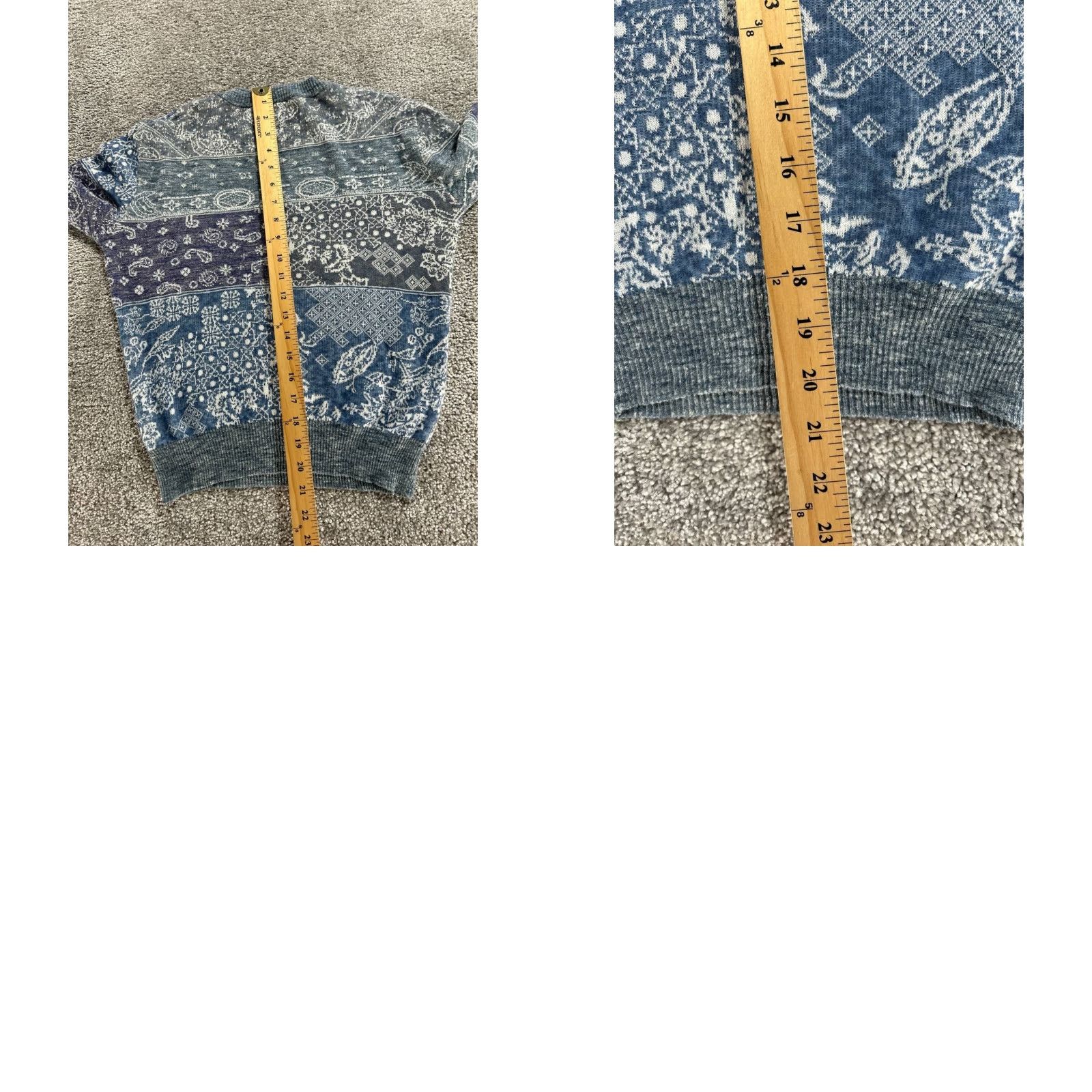 Diesel VINTAGE Diesel Sweater Womens Large Blue Linen Knit Pullover Size L / US 10 / IT 46 - 8 Thumbnail