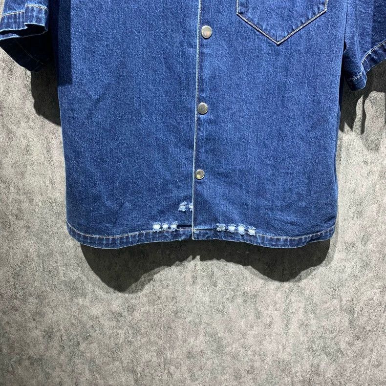 Prada Prada Triangle logo denim short sleeves 2501-Nextarrow Size US XL / EU 56 / 4 - 8 Thumbnail