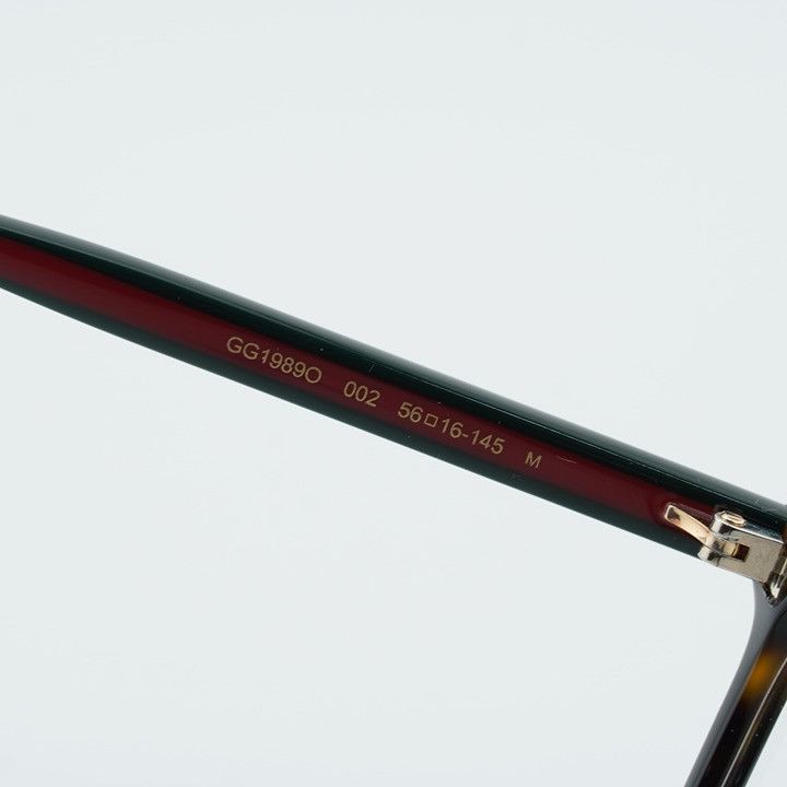 Gucci Gucci GG1989O 002 Square Eyeglasses - Havana 56mm Size ONE SIZE - 7 Thumbnail