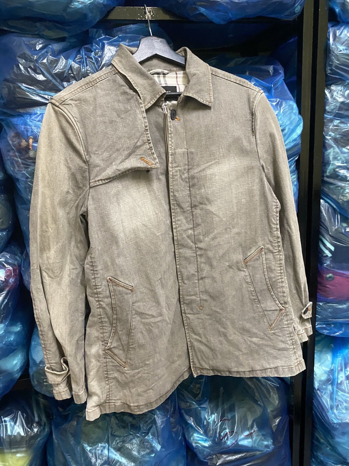 Burberry Burberry Black Label Grey Cotton Blend Casual Jacket Size M / US 6-8 / IT 42-44 - 3 Thumbnail