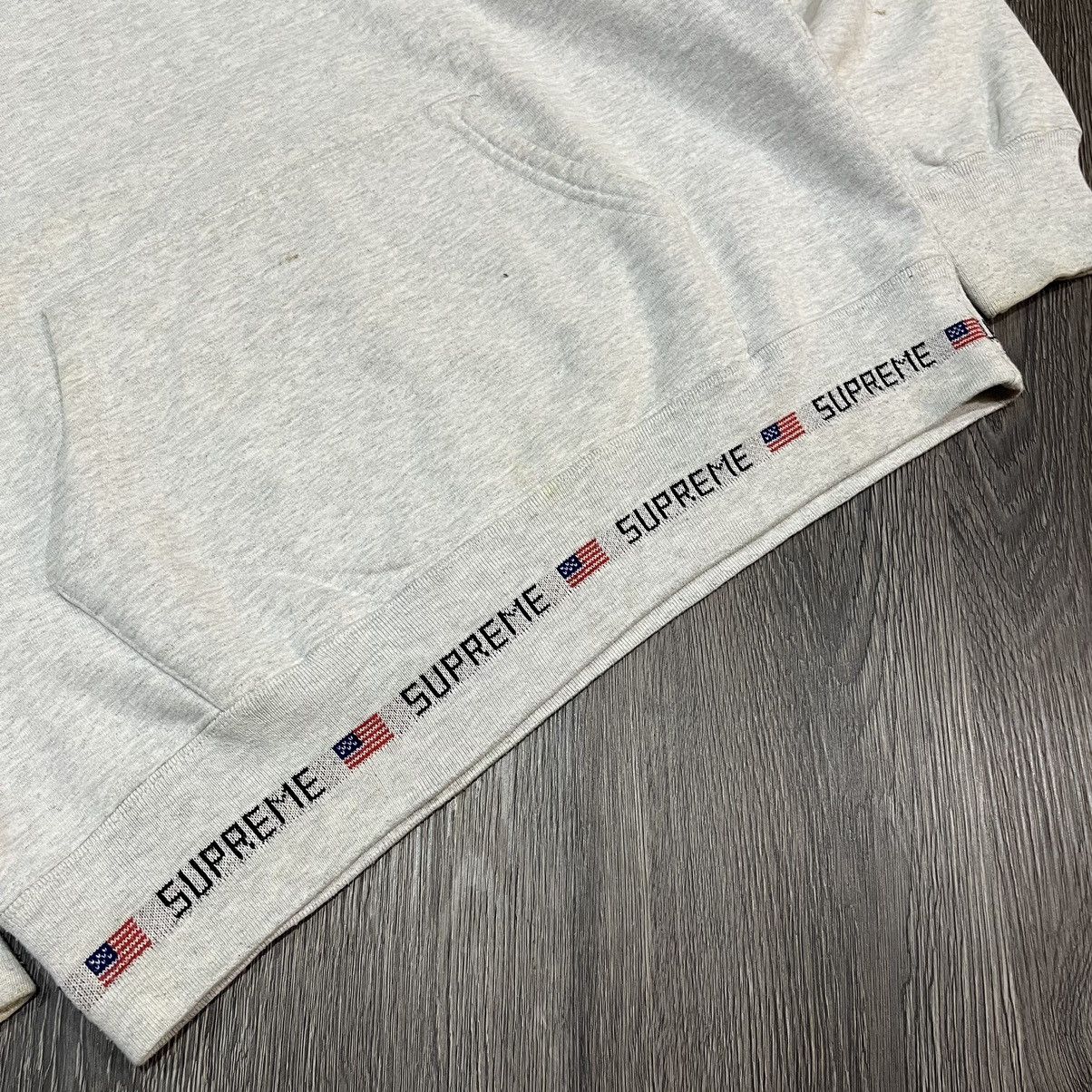 Supreme Supreme FW15 LOGO RIB HOODED SWEATERSHIRT Grey Size US XL / EU 56 / 4 - 3 Thumbnail