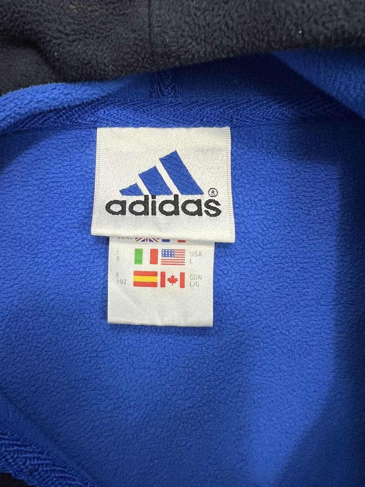Adidas × Vintage Baggy Fleece Hoodie Adidas vintage 90’s navy Size US L / EU 52-54 / 3 - 2 Thumbnail