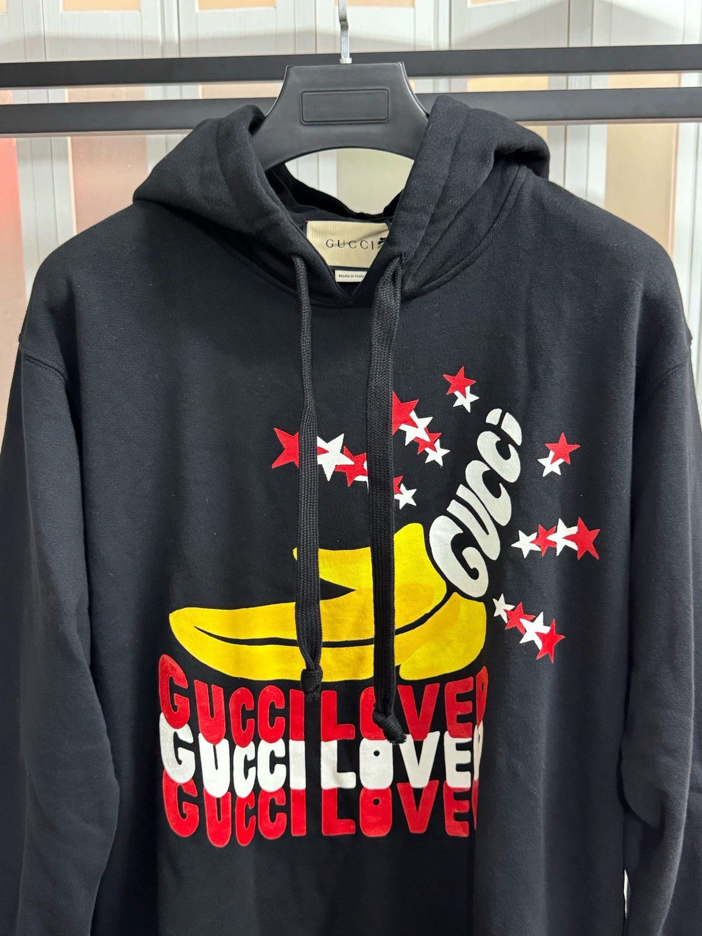 Gucci black hoodie with printed logo Size US XS / EU 42 / 0 - 2 Thumbnail